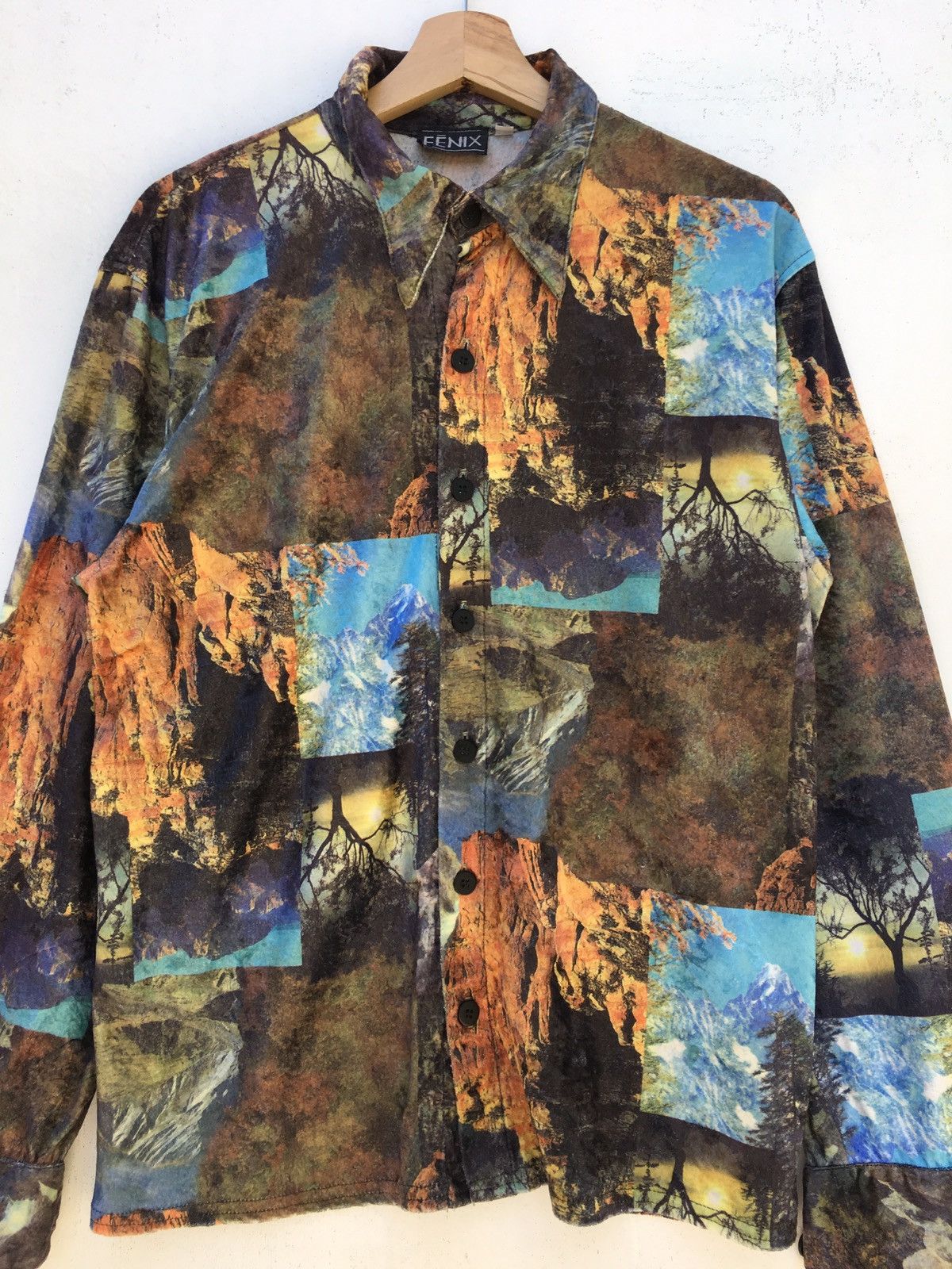 Other Vintage Rare Nature Art Print Velvet Buttons Shirt Size US M / EU 48-50 / 2 - 4 Thumbnail