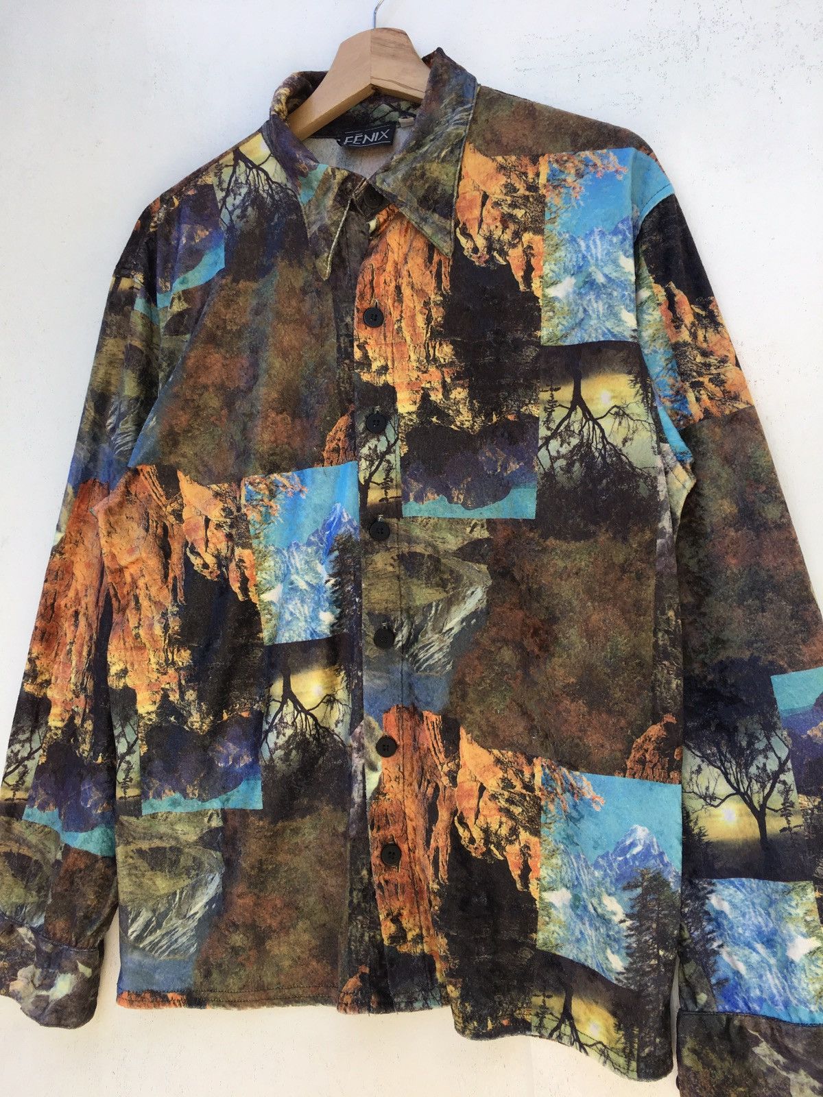 Other Vintage Rare Nature Art Print Velvet Buttons Shirt Size US M / EU 48-50 / 2 - 6 Thumbnail