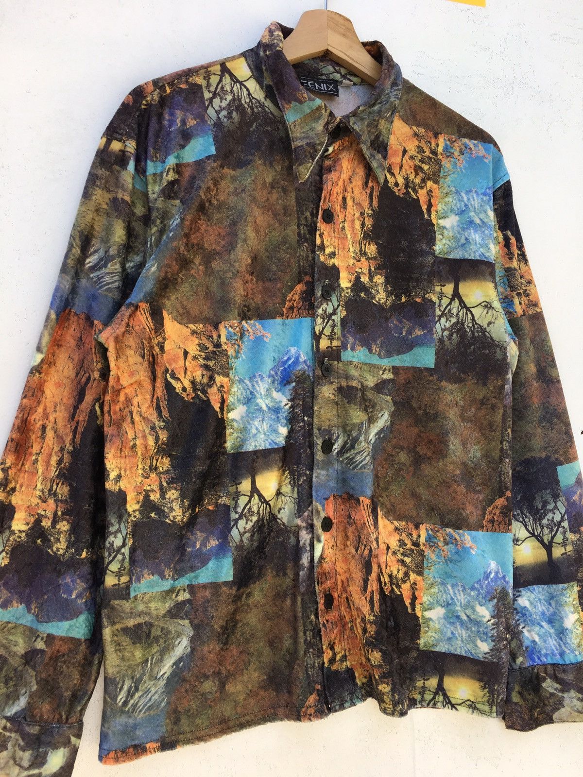 Other Vintage Rare Nature Art Print Velvet Buttons Shirt Size US M / EU 48-50 / 2 - 5 Thumbnail