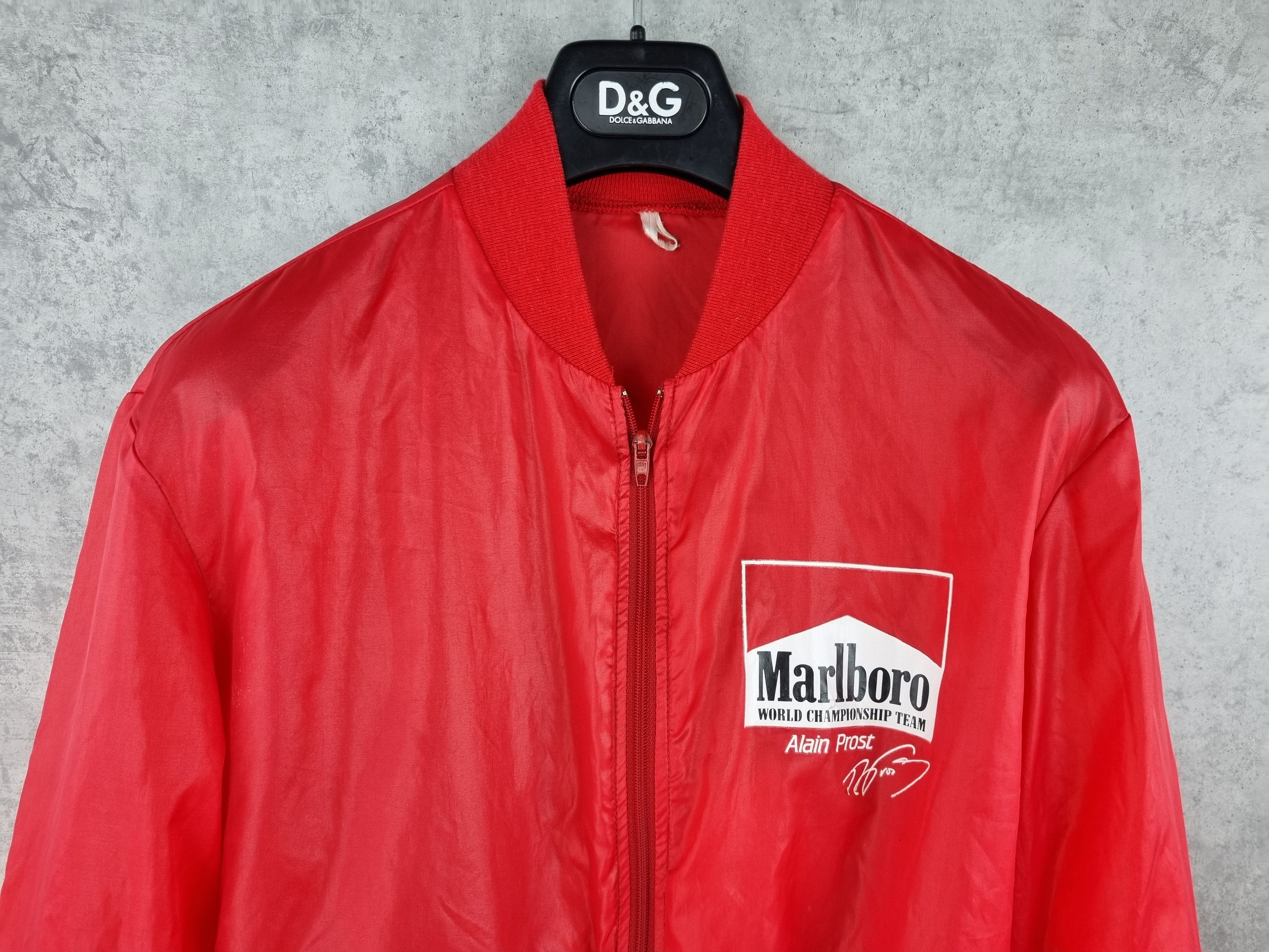 image of Formula Uno x Marlboro 80's Marlboro World Championship Team Vintage Track Top in Red (Size Small)