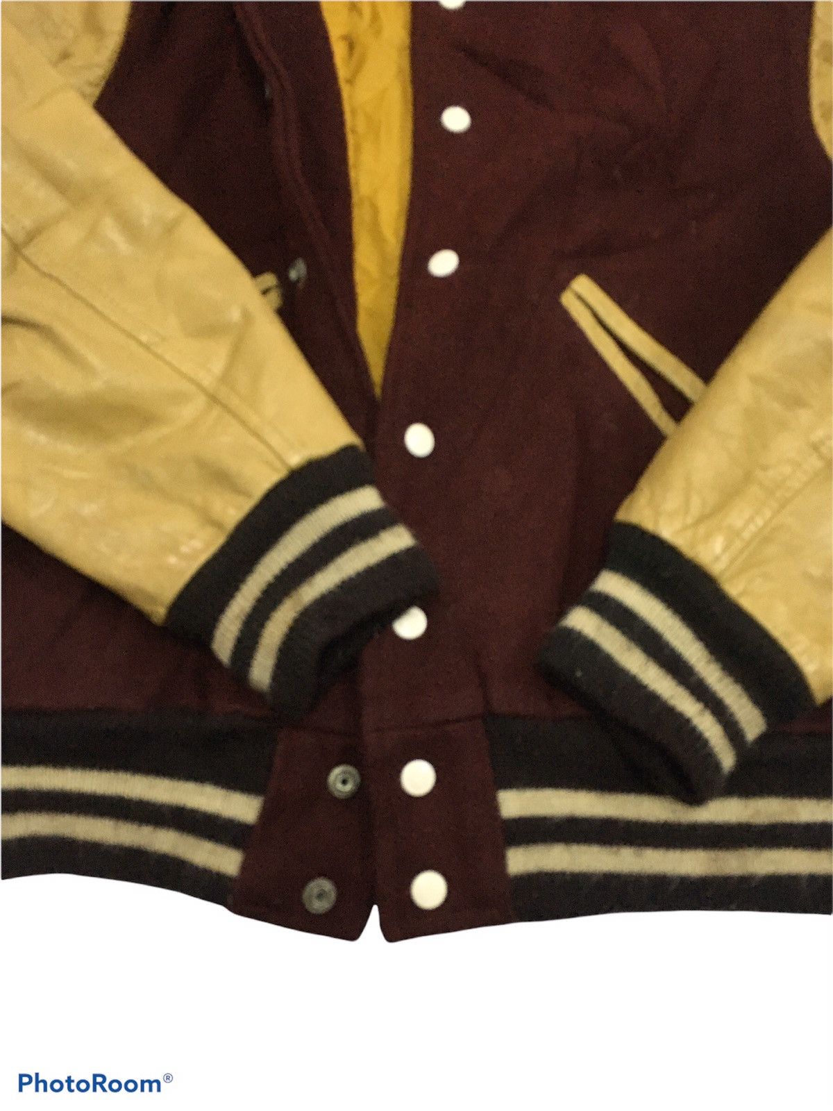 Vintage Vintage 80’s Varsity Jacket Wool/Leather Size US M / EU 48-50 / 2 - 7 Thumbnail