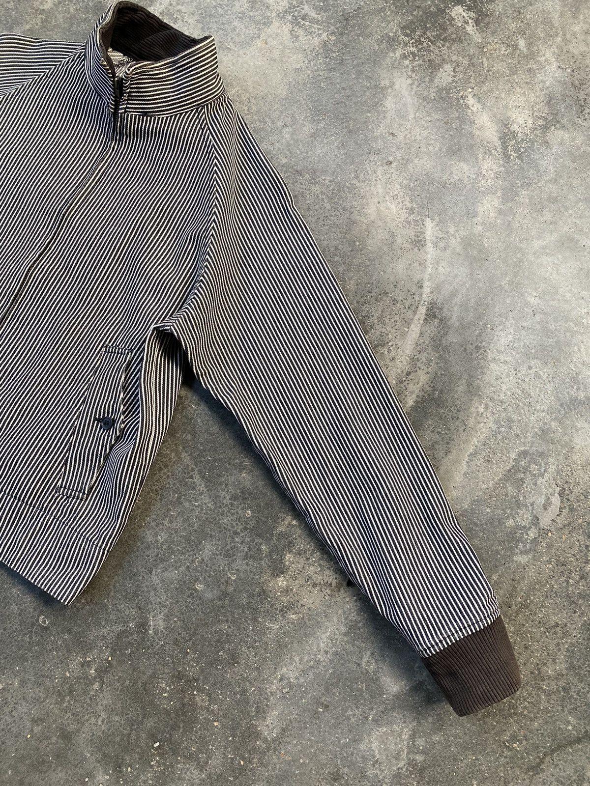 Japanese Brand Vintage Movin Hickory Railroad Stripe Worker Jacket Size US M / EU 48-50 / 2 - 5 Thumbnail