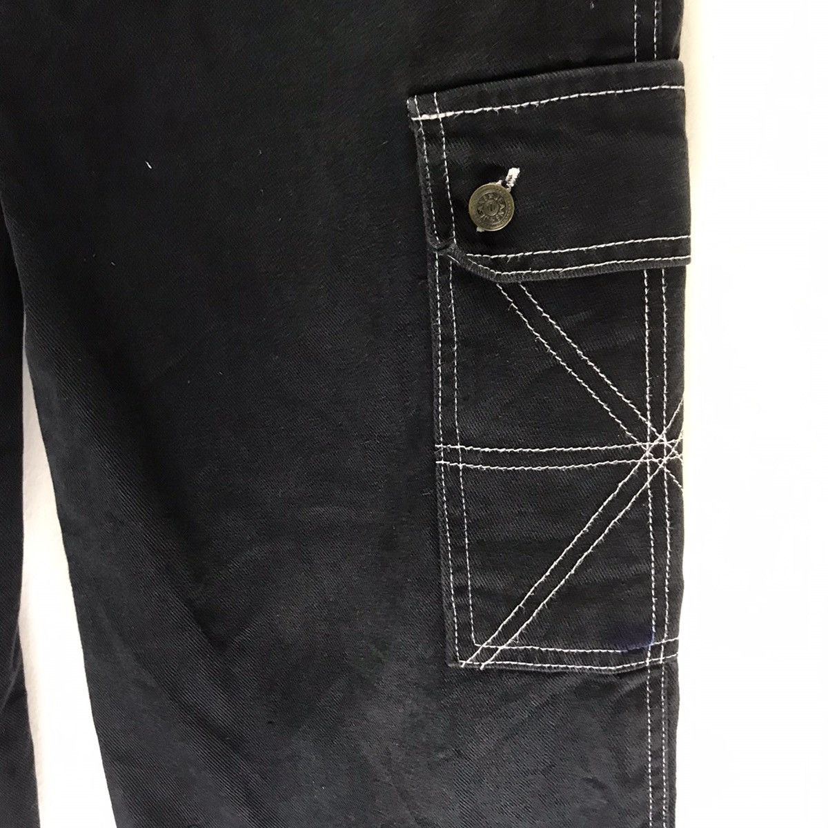 Japanese Brand NAME-S APACHEES Denim Wide Leg Baggy Pants Size US 34 / EU 50 - 10 Thumbnail
