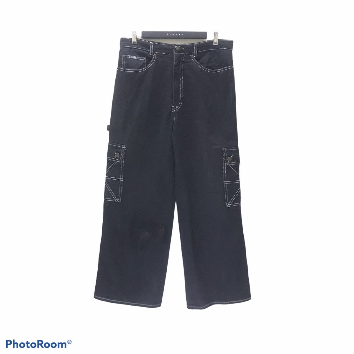 Japanese Brand NAME-S APACHEES Denim Wide Leg Baggy Pants Size US 34 / EU 50 - 2 Thumbnail