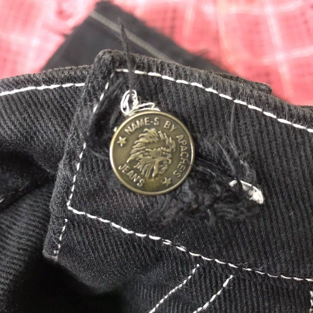 Japanese Brand NAME-S APACHEES Denim Wide Leg Baggy Pants Size US 34 / EU 50 - 13 Thumbnail