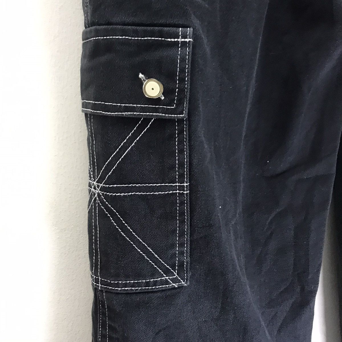 Japanese Brand NAME-S APACHEES Denim Wide Leg Baggy Pants Size US 34 / EU 50 - 9 Thumbnail