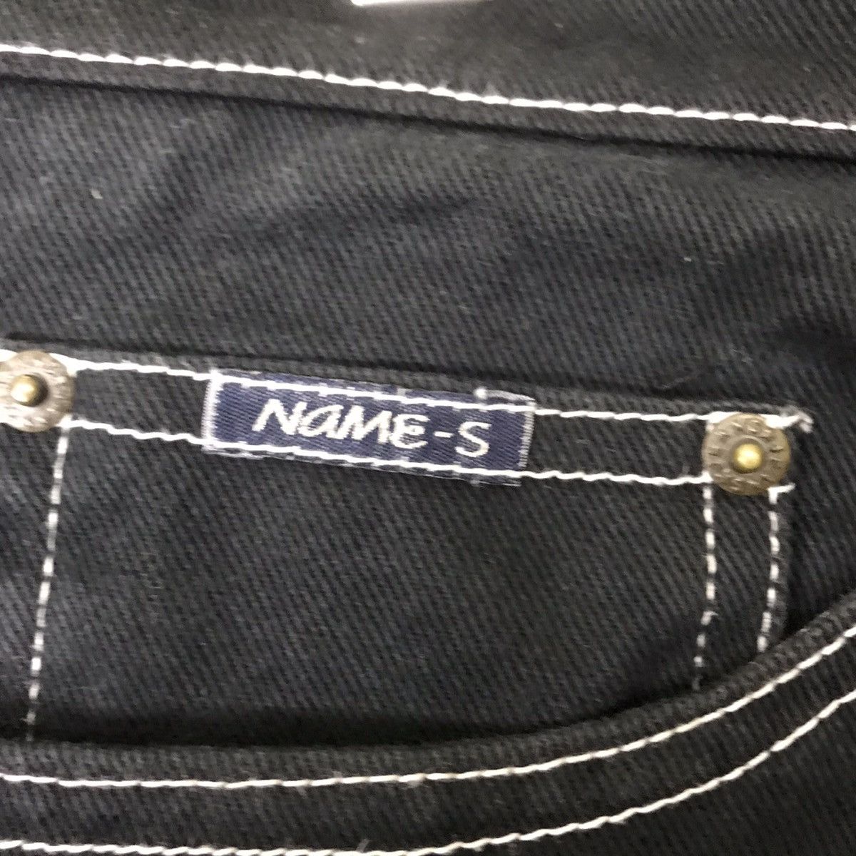 Japanese Brand NAME-S APACHEES Denim Wide Leg Baggy Pants Size US 34 / EU 50 - 16 Thumbnail