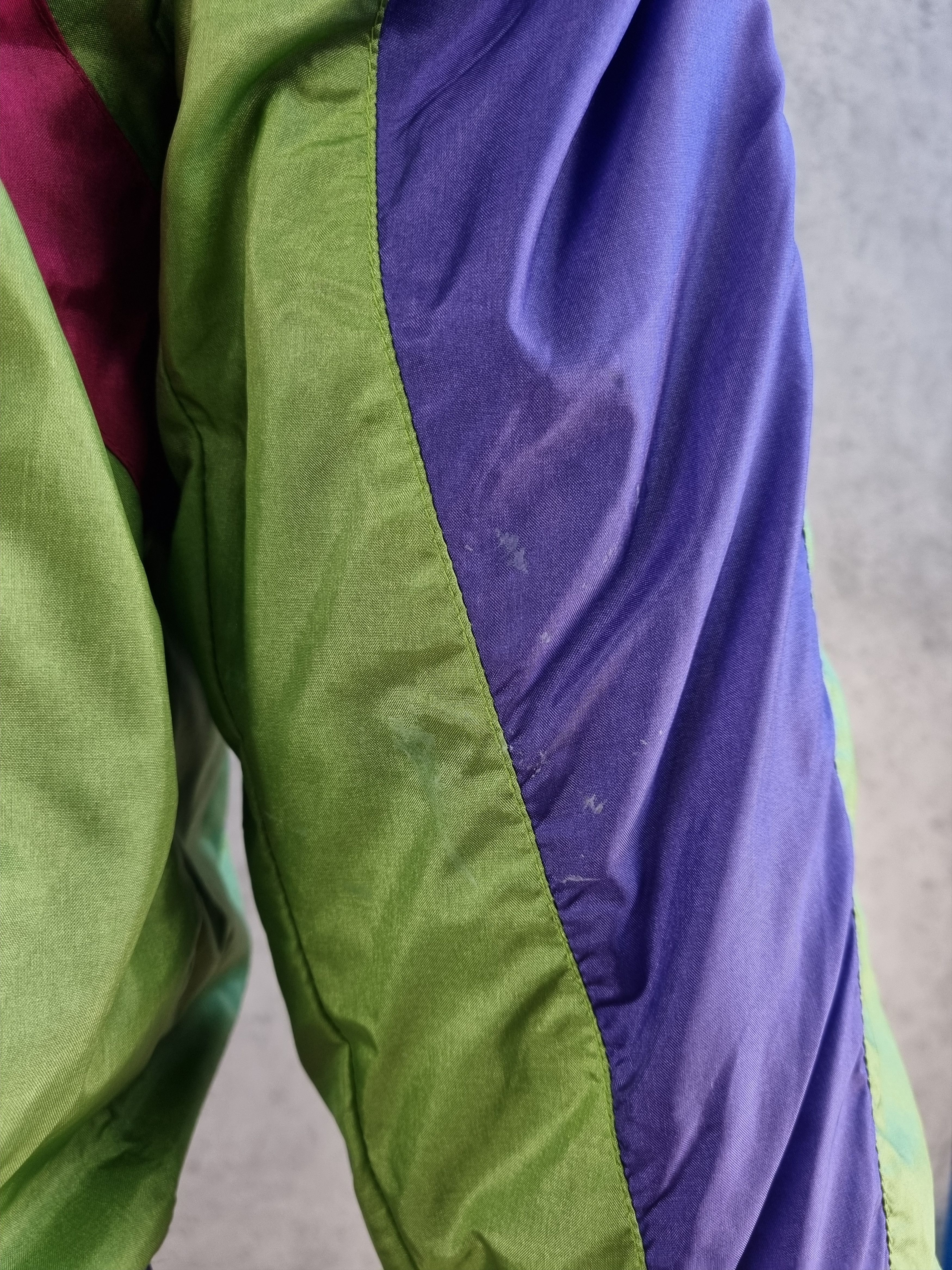 Adidas × Vintage 90s ADIDAS Electric Psychedelic Nylon Light Track Jacket Size US L / EU 52-54 / 3 - 21 Thumbnail