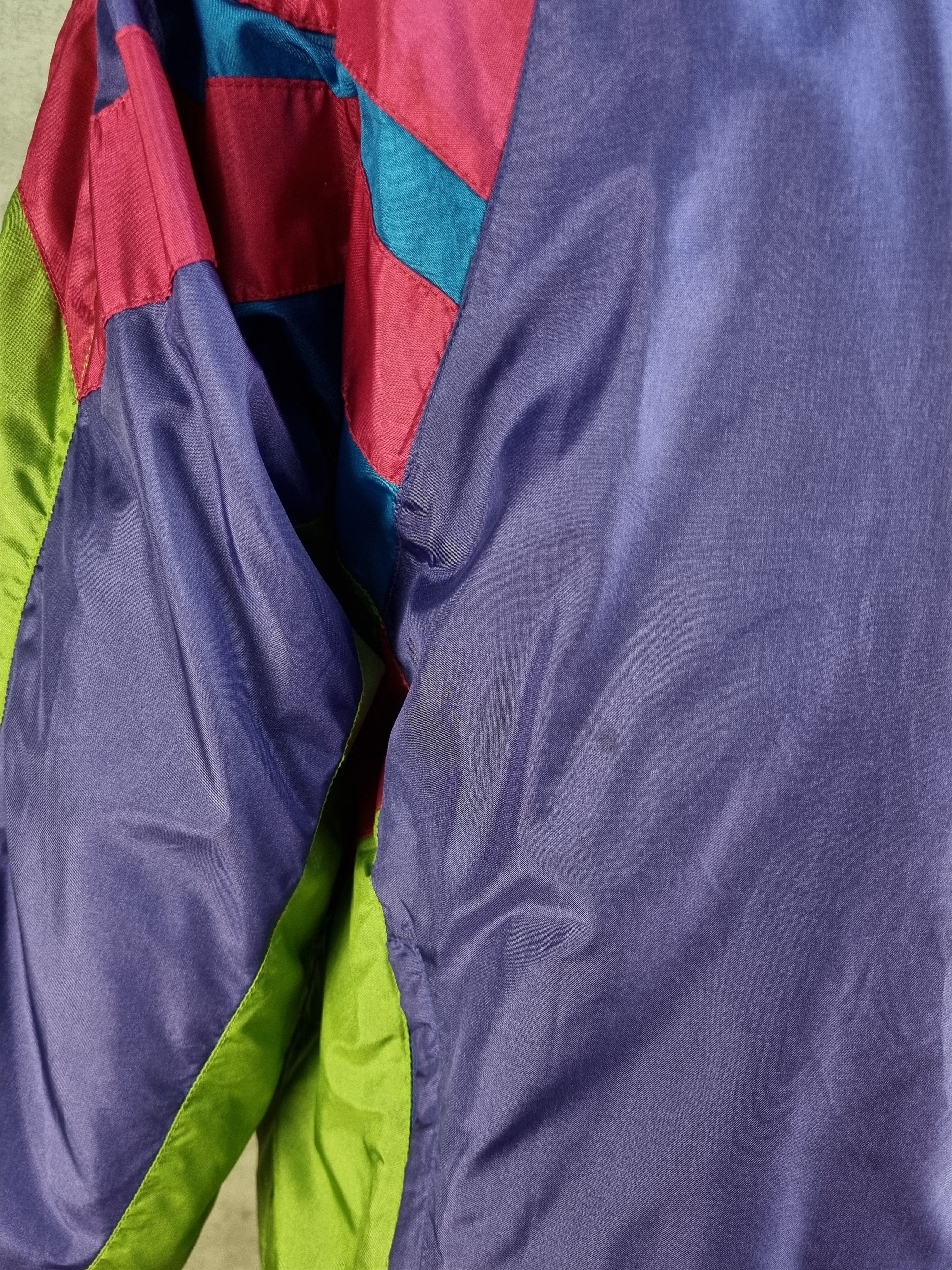 Adidas × Vintage 90s ADIDAS Electric Psychedelic Nylon Light Track Jacket Size US L / EU 52-54 / 3 - 19 Thumbnail