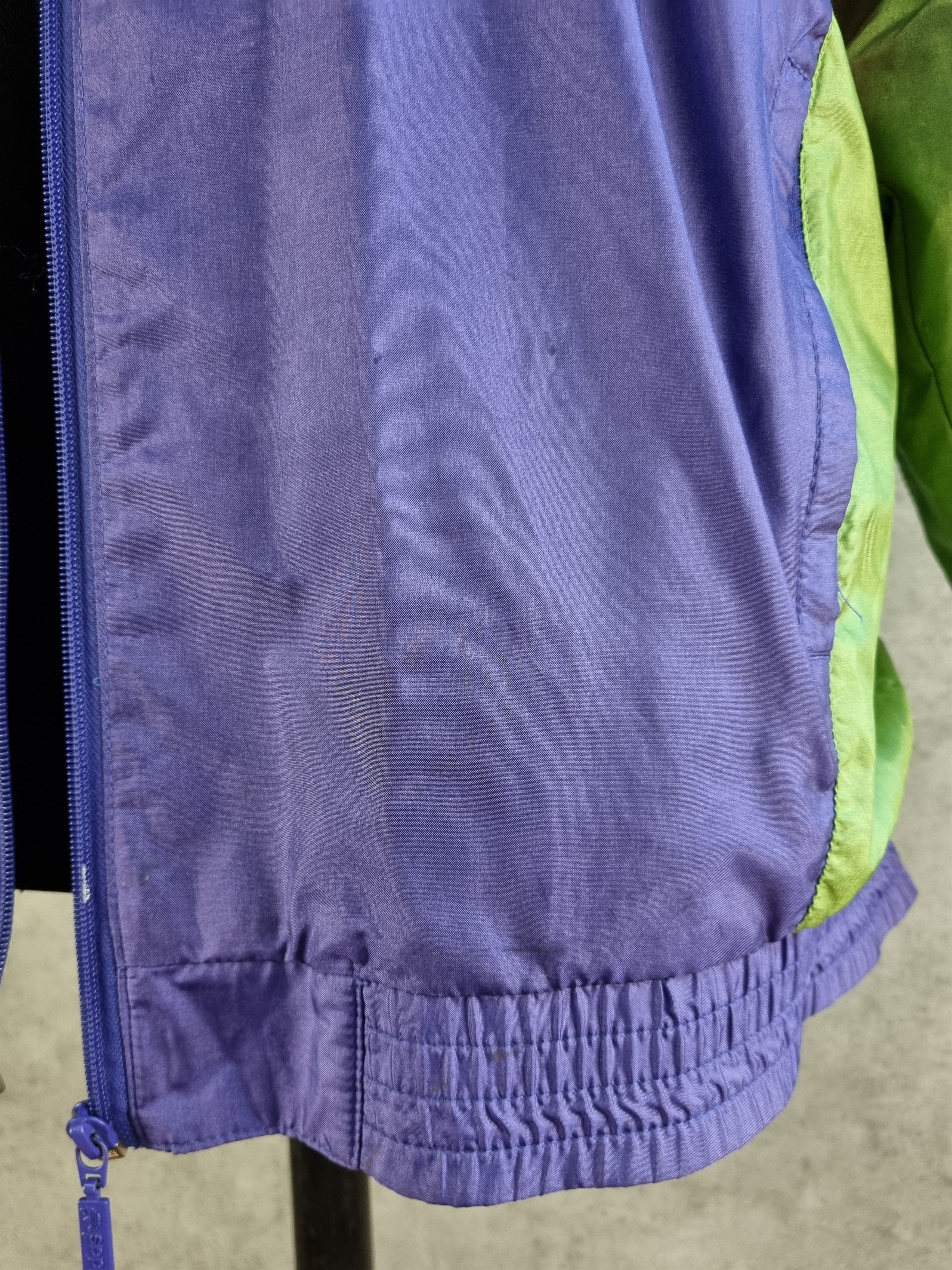 Adidas × Vintage 90s ADIDAS Electric Psychedelic Nylon Light Track Jacket Size US L / EU 52-54 / 3 - 17 Thumbnail
