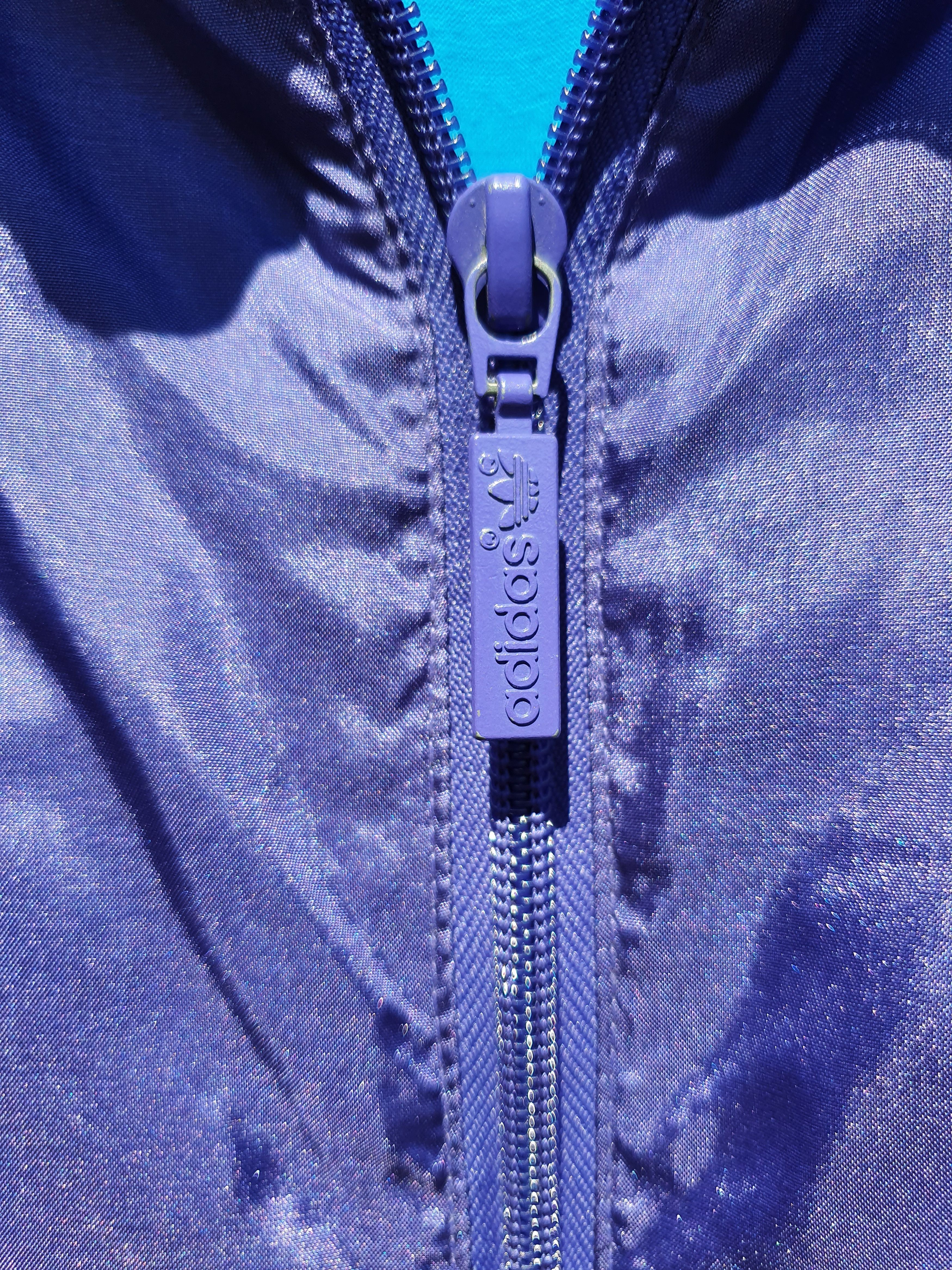 Adidas × Vintage 90s ADIDAS Electric Psychedelic Nylon Light Track Jacket Size US L / EU 52-54 / 3 - 14 Thumbnail