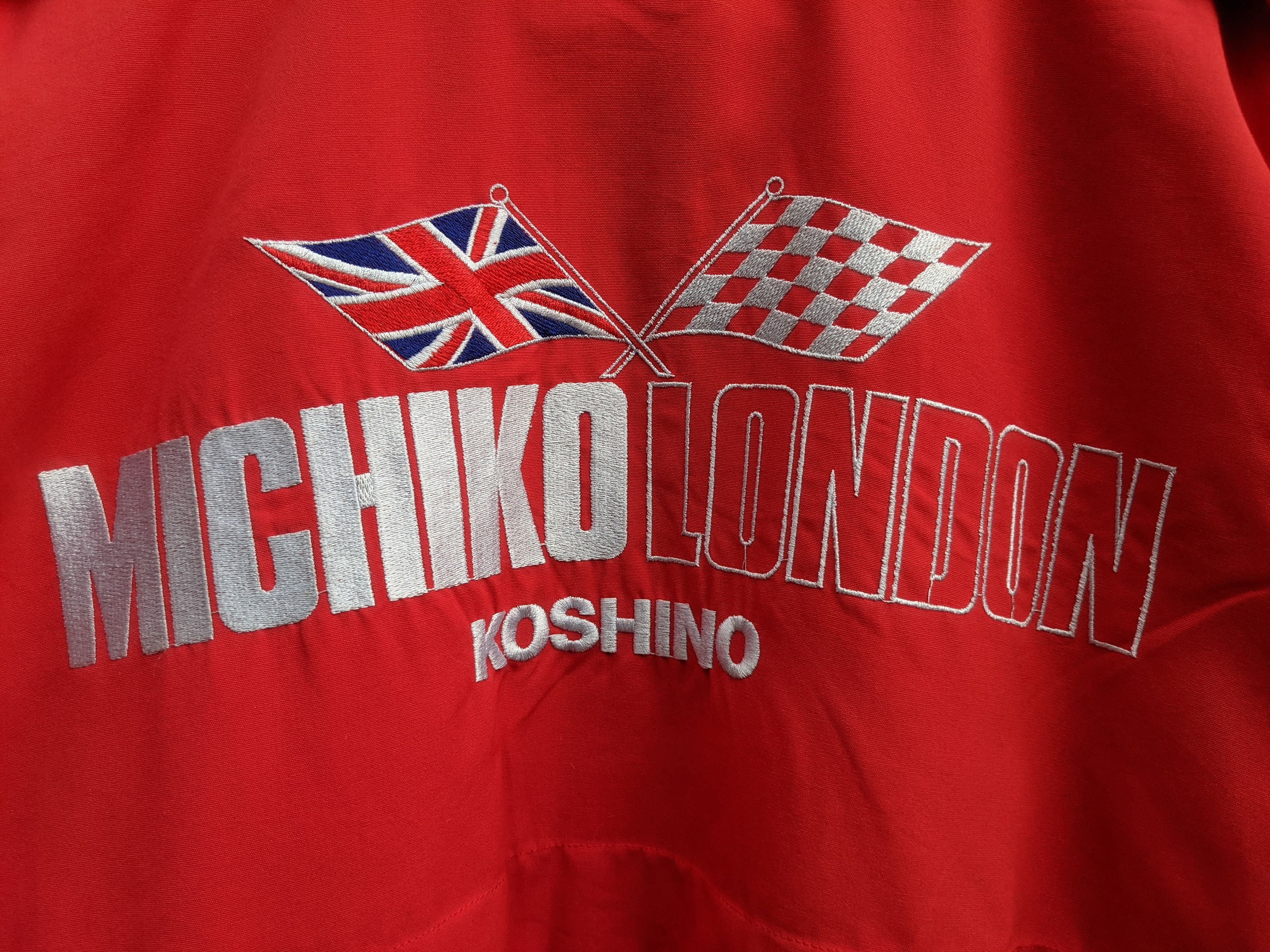 Japanese Brand × Michiko Koshino London Michiko Koshino London woven spellout zip up jacket Size US L / EU 52-54 / 3 - 9 Thumbnail