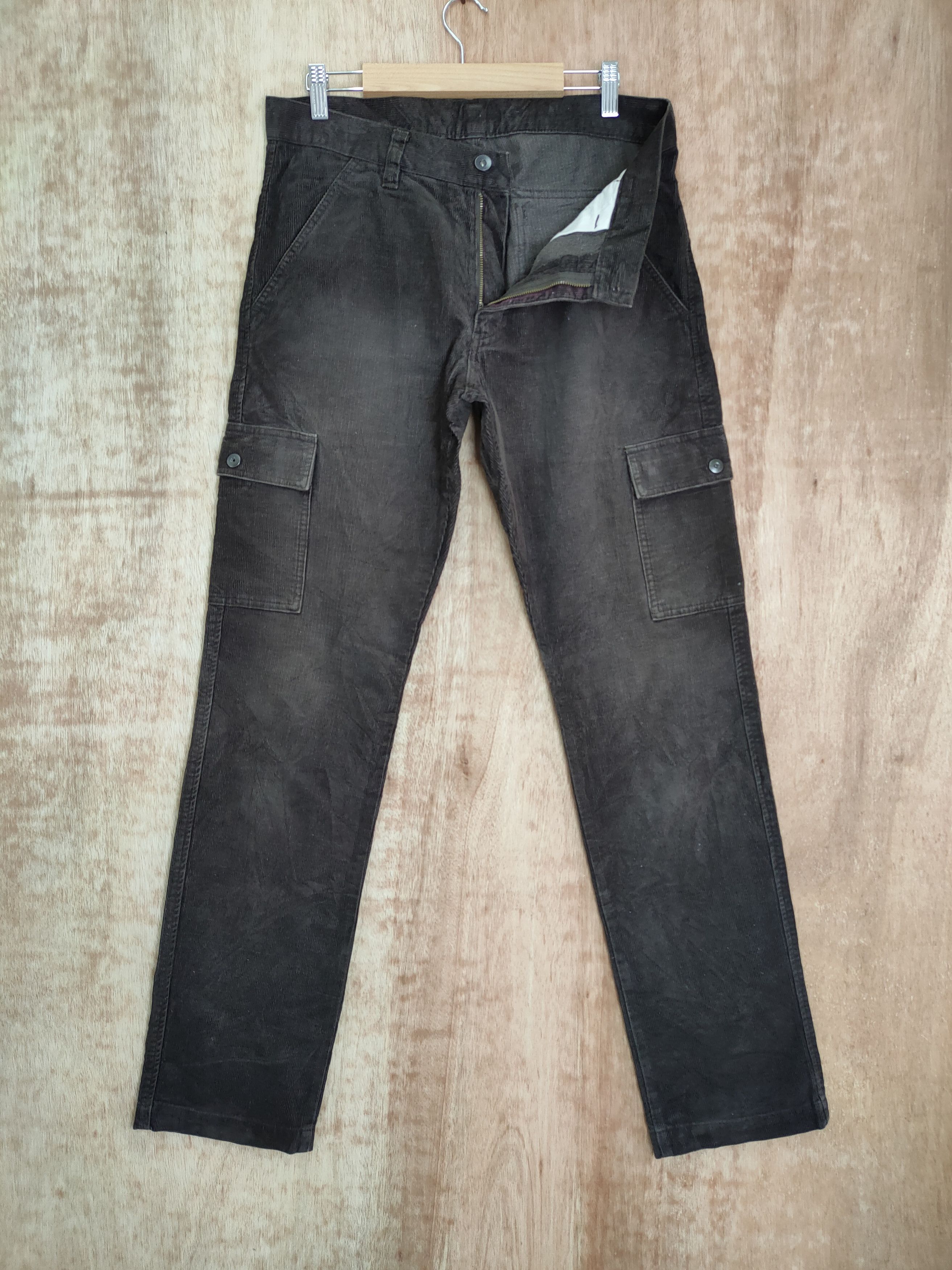 Japanese Brand × Vintage JAPANESE BRAND CARDOROY CARGO PANTS Size US 32 / EU 48 - 1 Thumbnail