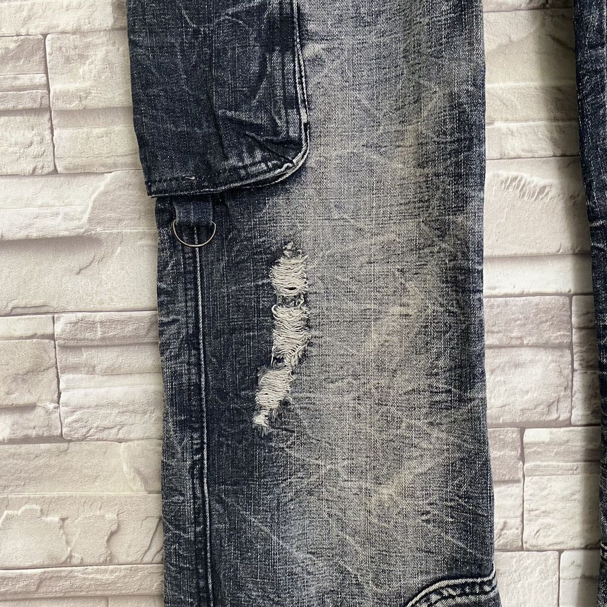 Japanese Brand Japanese Brand LOWBOX Denim Cargo Flare Jeans Size US 32 / EU 48 - 10 Thumbnail