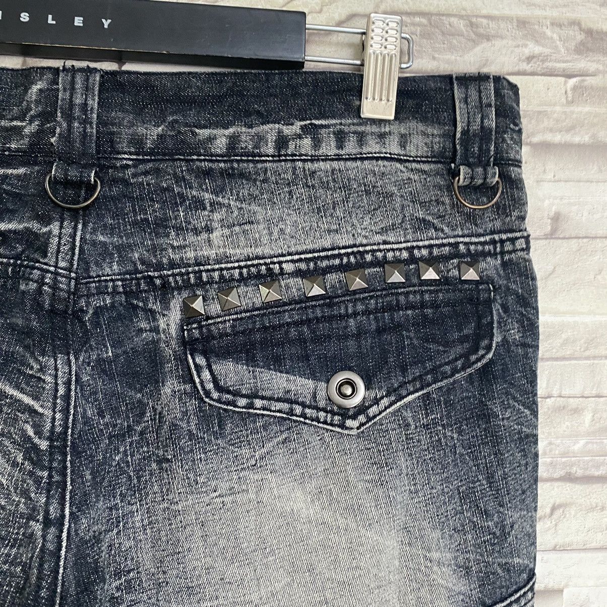 Japanese Brand Japanese Brand LOWBOX Denim Cargo Flare Jeans Size US 32 / EU 48 - 15 Thumbnail