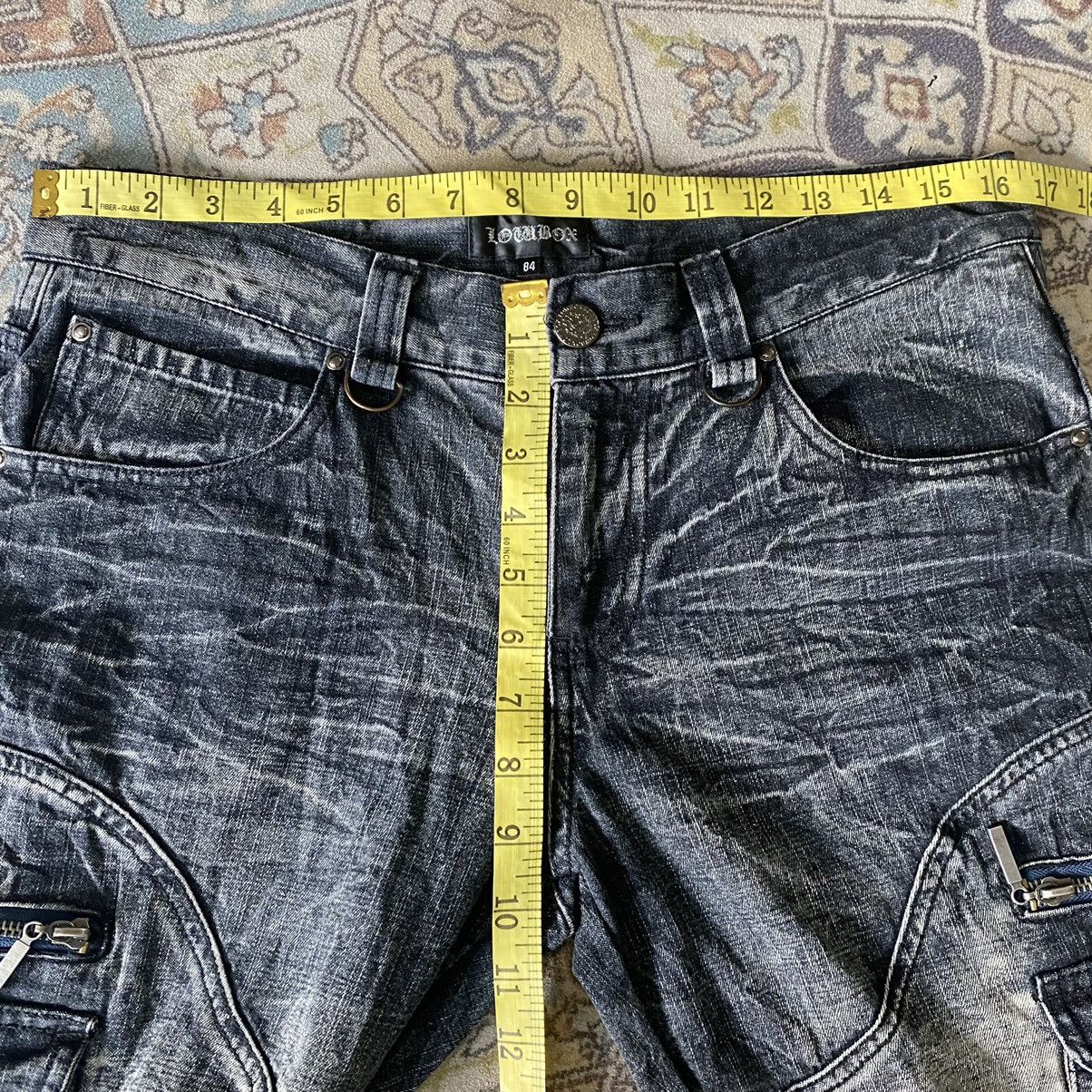 Japanese Brand Japanese Brand LOWBOX Denim Cargo Flare Jeans Size US 32 / EU 48 - 21 Thumbnail