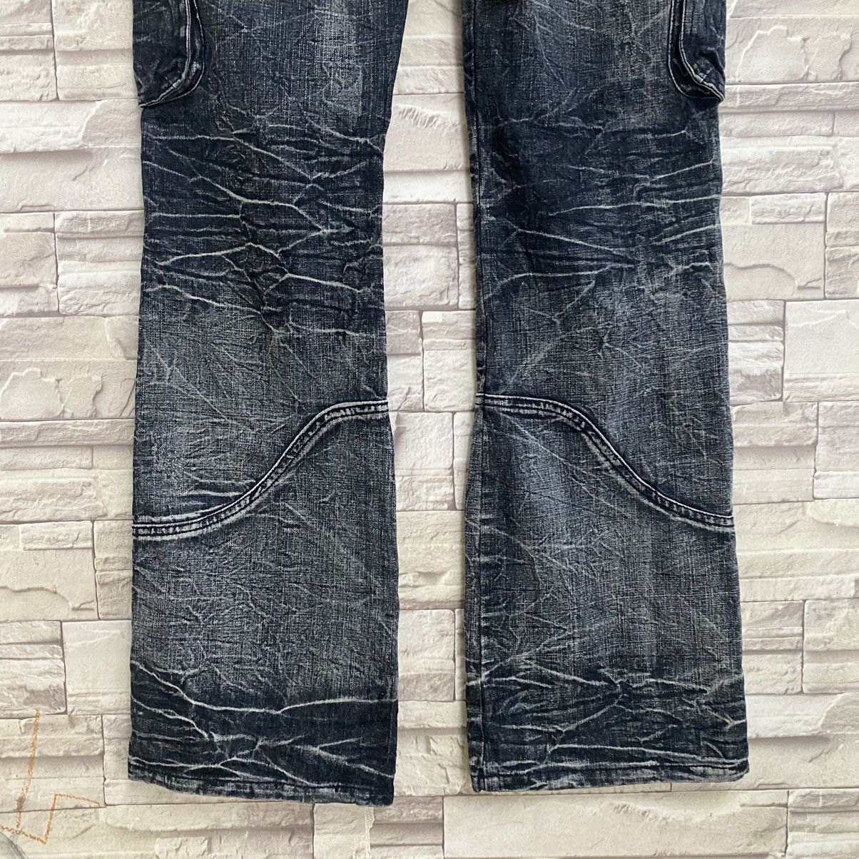 Japanese Brand Japanese Brand LOWBOX Denim Cargo Flare Jeans Size US 32 / EU 48 - 18 Thumbnail