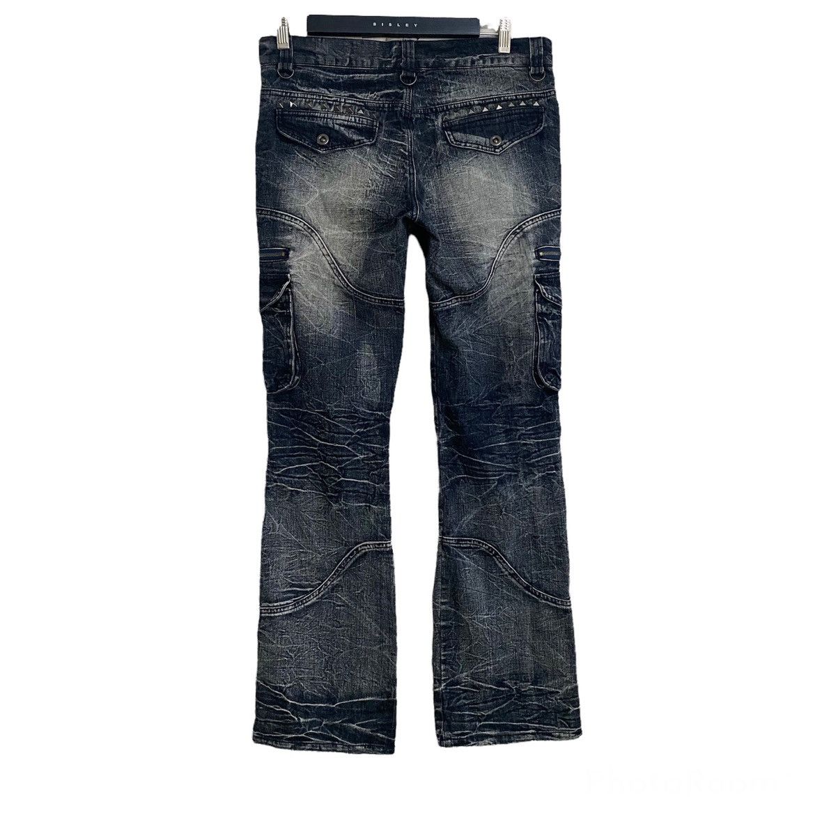 パンツ archive Lowbox flare cargo denim y2k Y2K Flare Pants For Women Low Rise Cargo Pants Retro