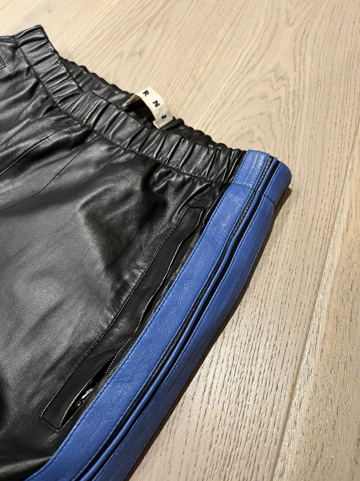 Marni Marni Loose-fit soft lamb leather trackpant trousers Size US 32 / EU 48 - 5 Thumbnail