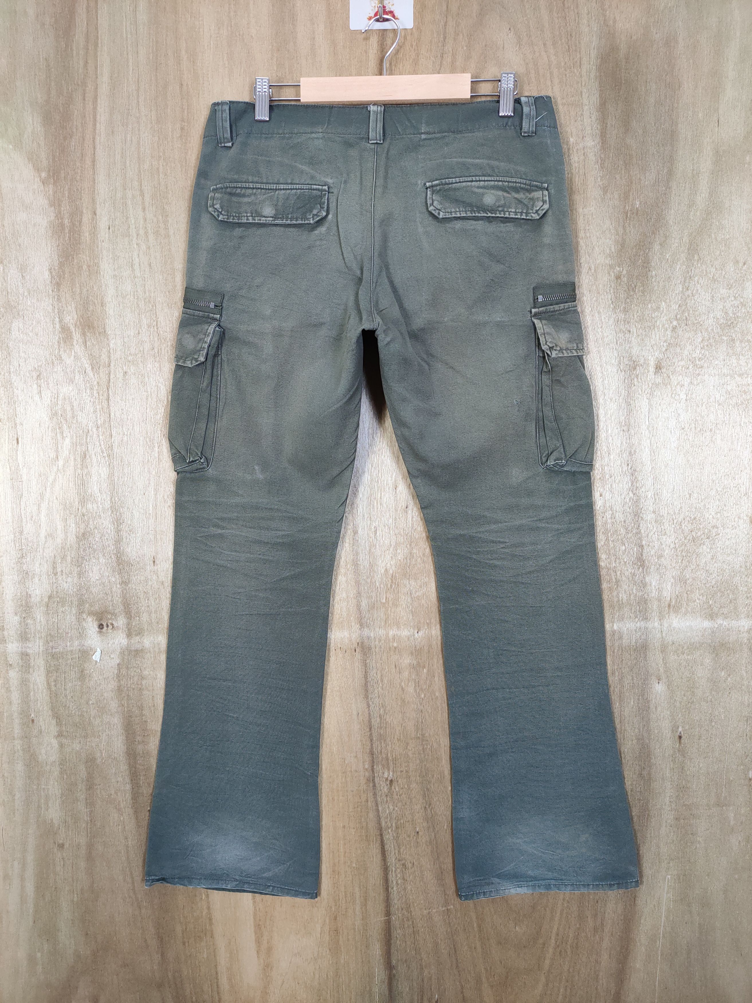 Japanese Brand × Vintage VINTAGE SMP FADED BOOTCUT FLARE CARGO PANTS Size US 32 / EU 48 - 7 Thumbnail