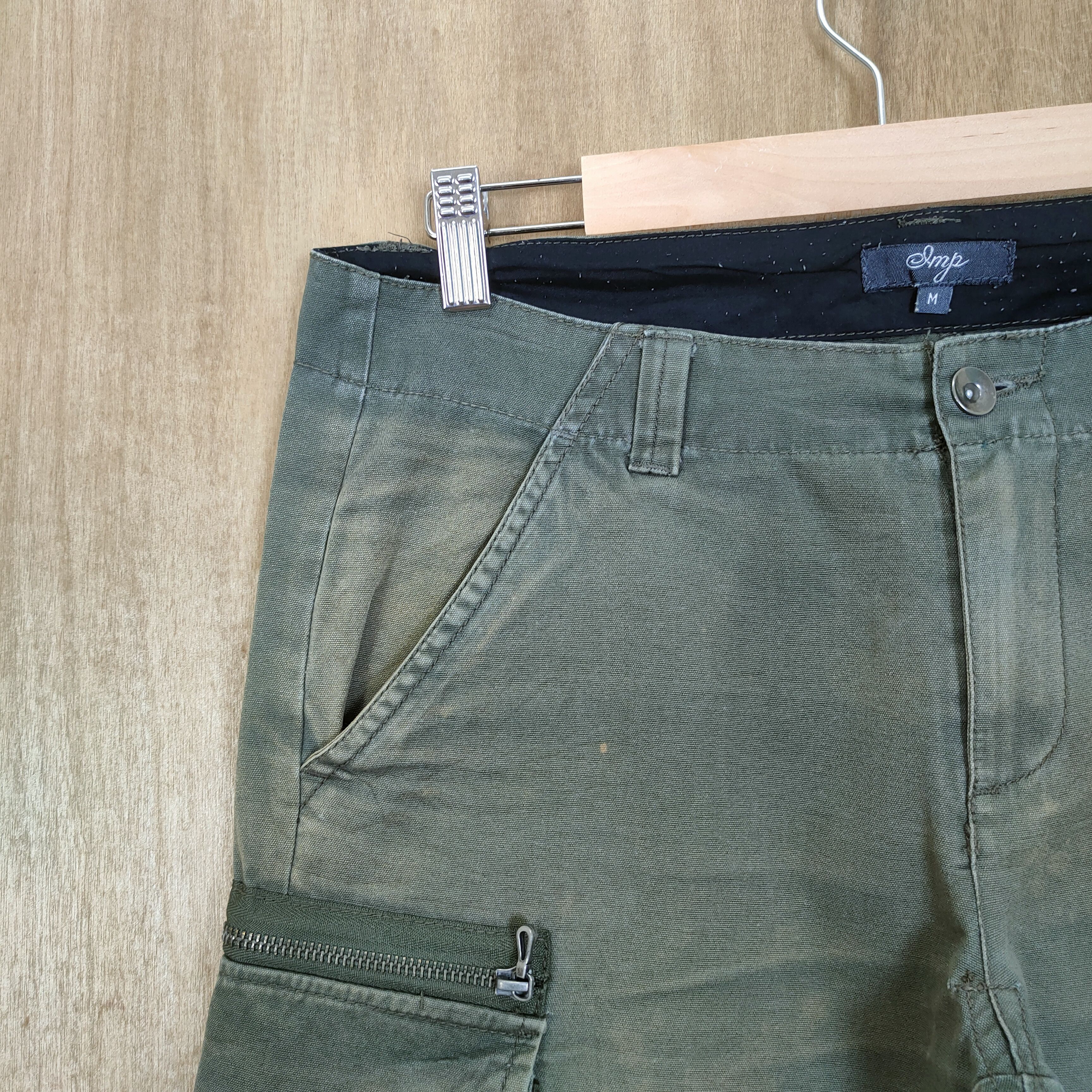 Japanese Brand × Vintage VINTAGE SMP FADED BOOTCUT FLARE CARGO PANTS Size US 32 / EU 48 - 5 Thumbnail