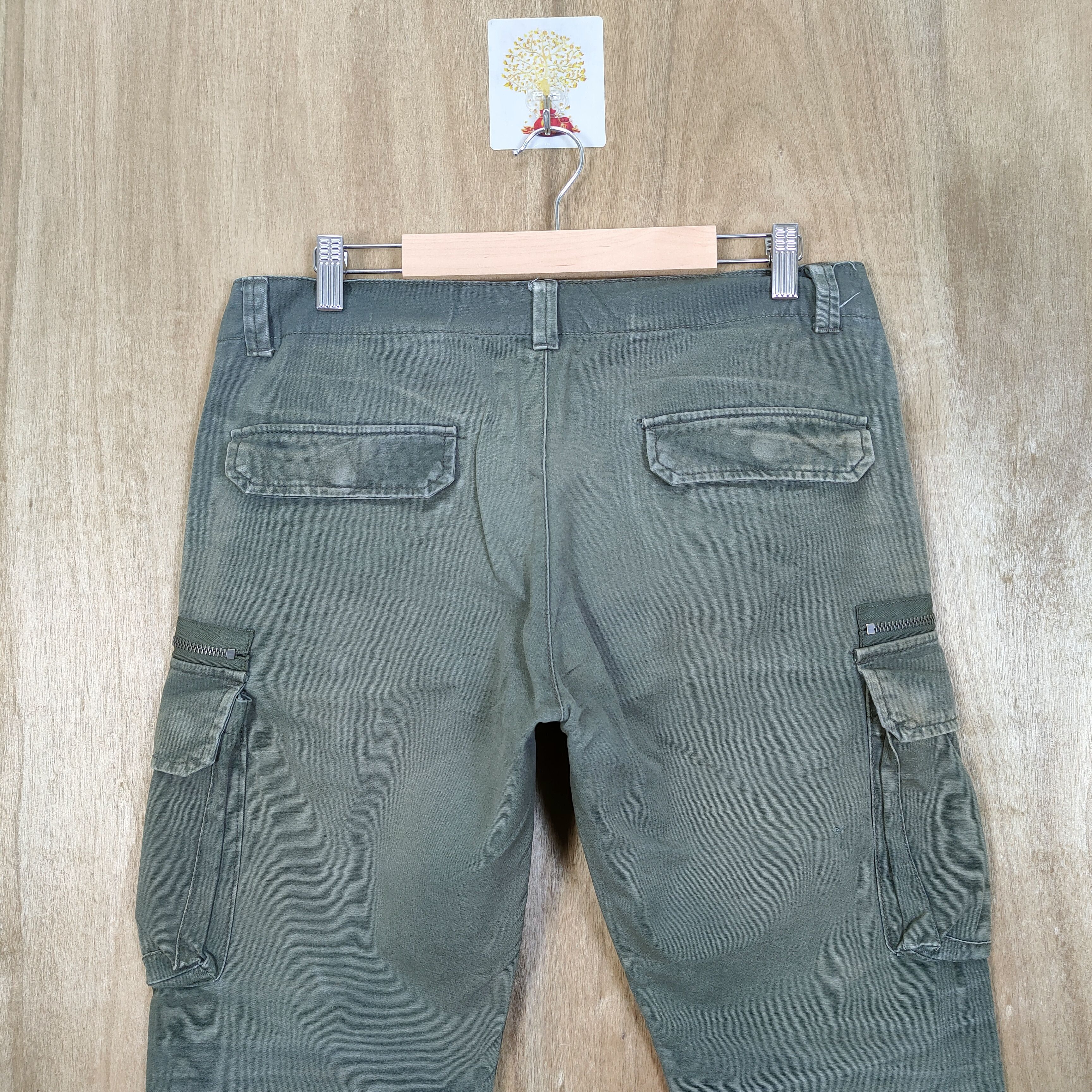 Japanese Brand × Vintage VINTAGE SMP FADED BOOTCUT FLARE CARGO PANTS Size US 32 / EU 48 - 8 Thumbnail
