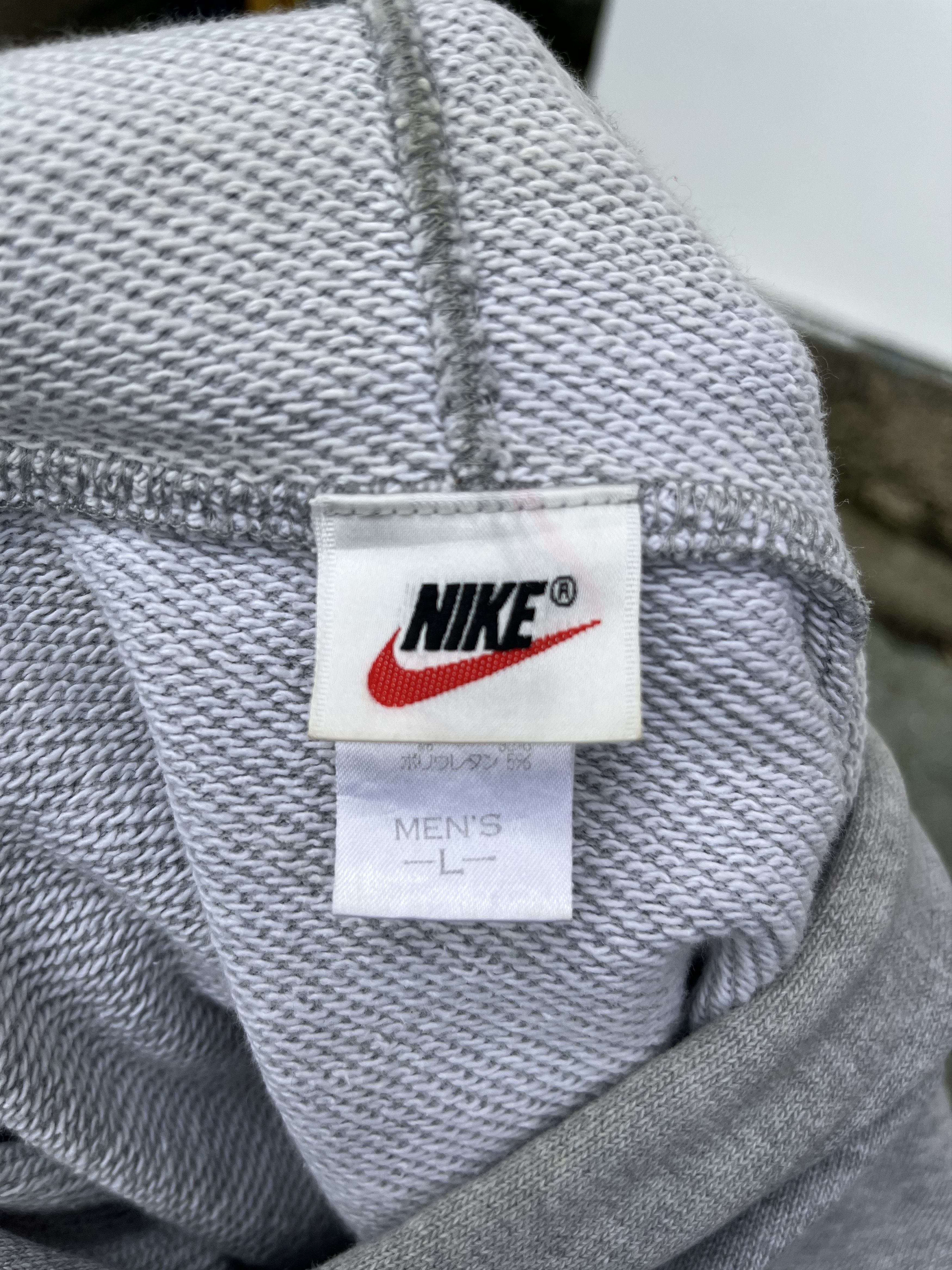 Nike × Vintage Vintage 90s Nike Spellout Hoodie Size US L / EU 52-54 / 3 - 9 Thumbnail
