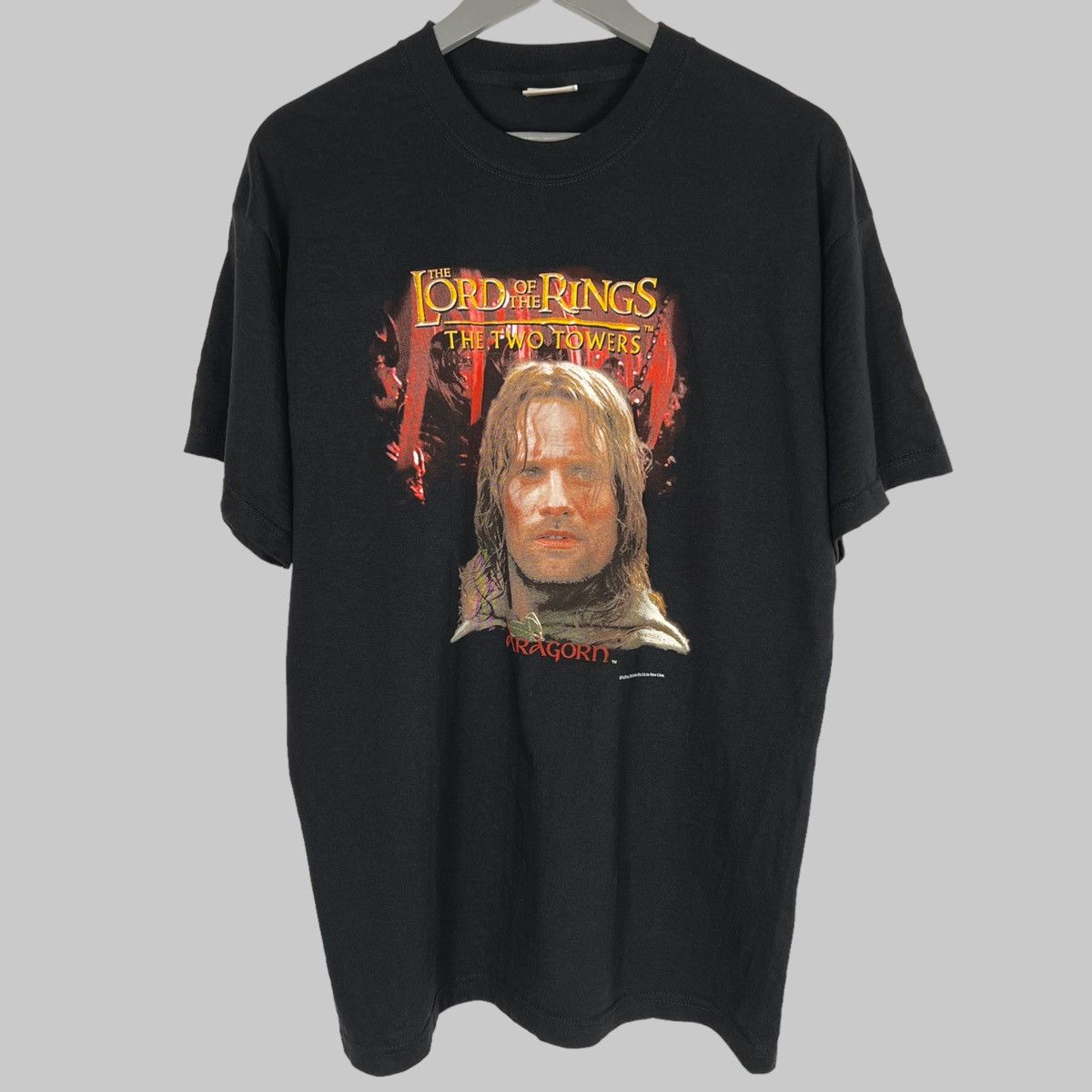 Vintage Vintage 2003 Lord Of The Rings Two Towers ‘Aragorn’ T Shirt Size US L / EU 52-54 / 3 - 1 Thumbnail
