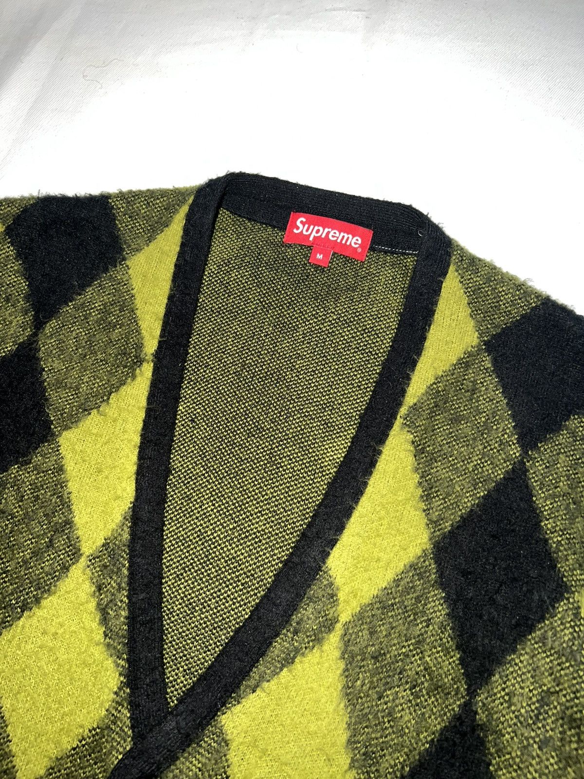 Supreme Supreme Argyle Brushed Cardigan | Grailed
