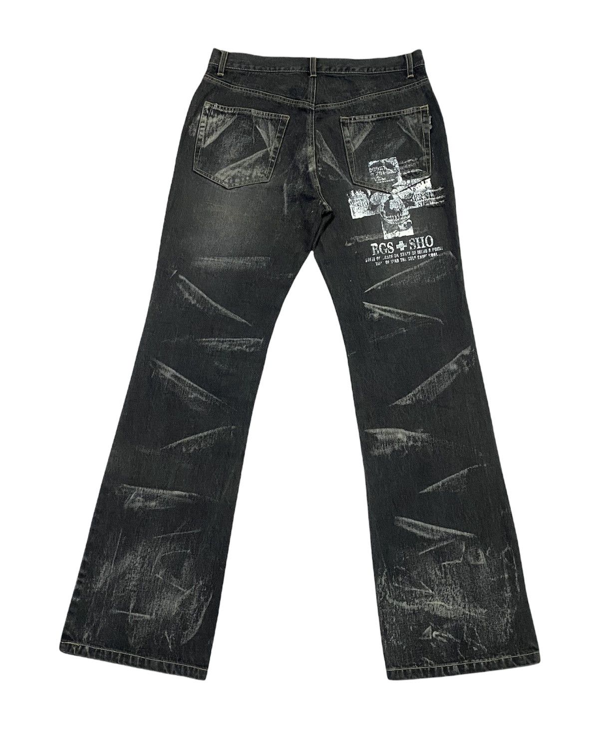 BERNINGS SHO Japanese Brand Bernings-Sho Distressed Punk Design Size US 31 - 2 Thumbnail