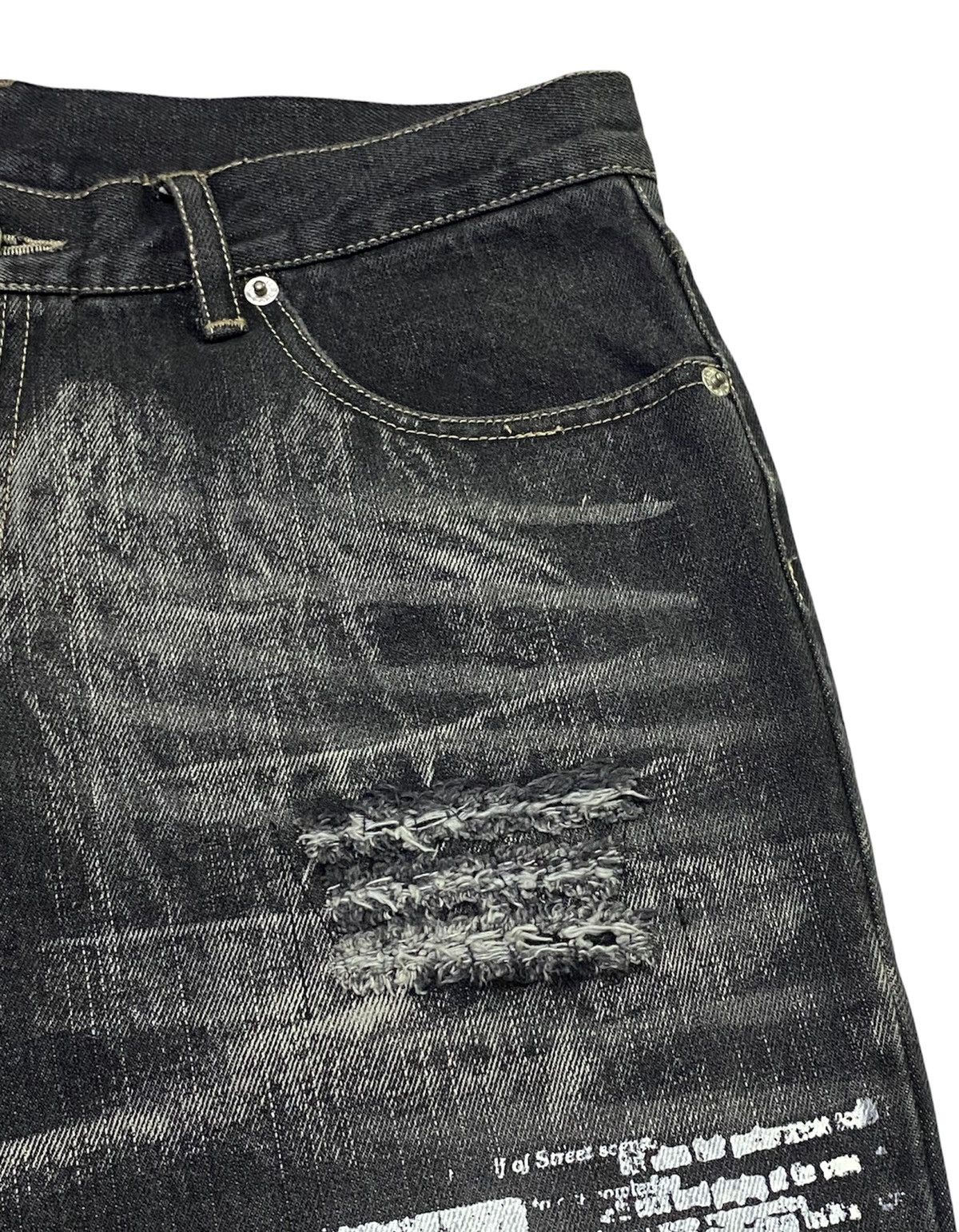 BERNINGS SHO Japanese Brand Bernings-Sho Distressed Punk Design Size US 31 - 20 Thumbnail