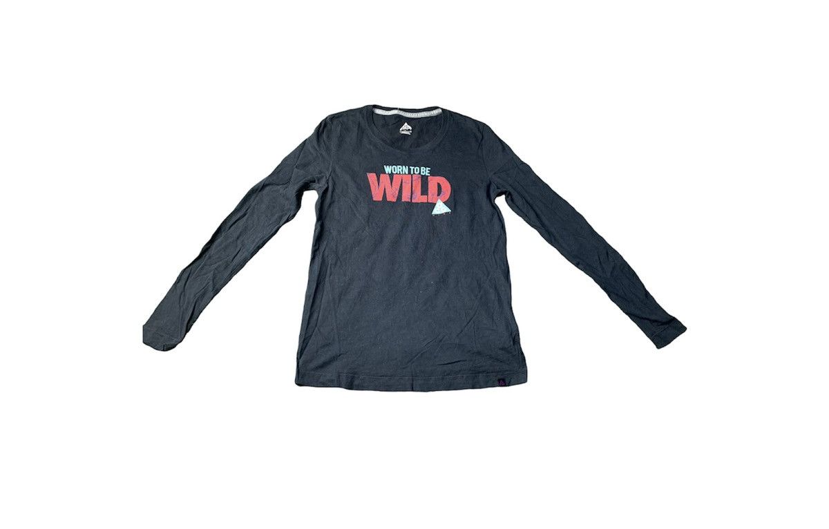 image of Hype x Nike Acg Worn To Be Wild Spell Out Long Sleeve Tee in Black, Women's (Size XS)