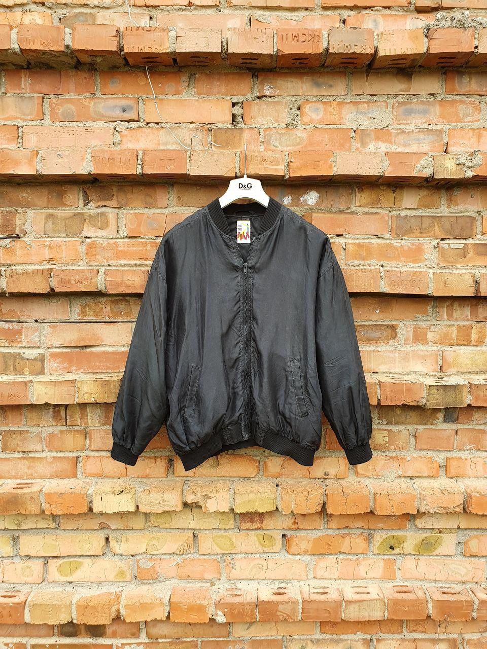 Japanese Brand 80s Silk Bomber Jacket Black On The Brink RICK OWENS Style Size US M / EU 48-50 / 2 - 1 Thumbnail