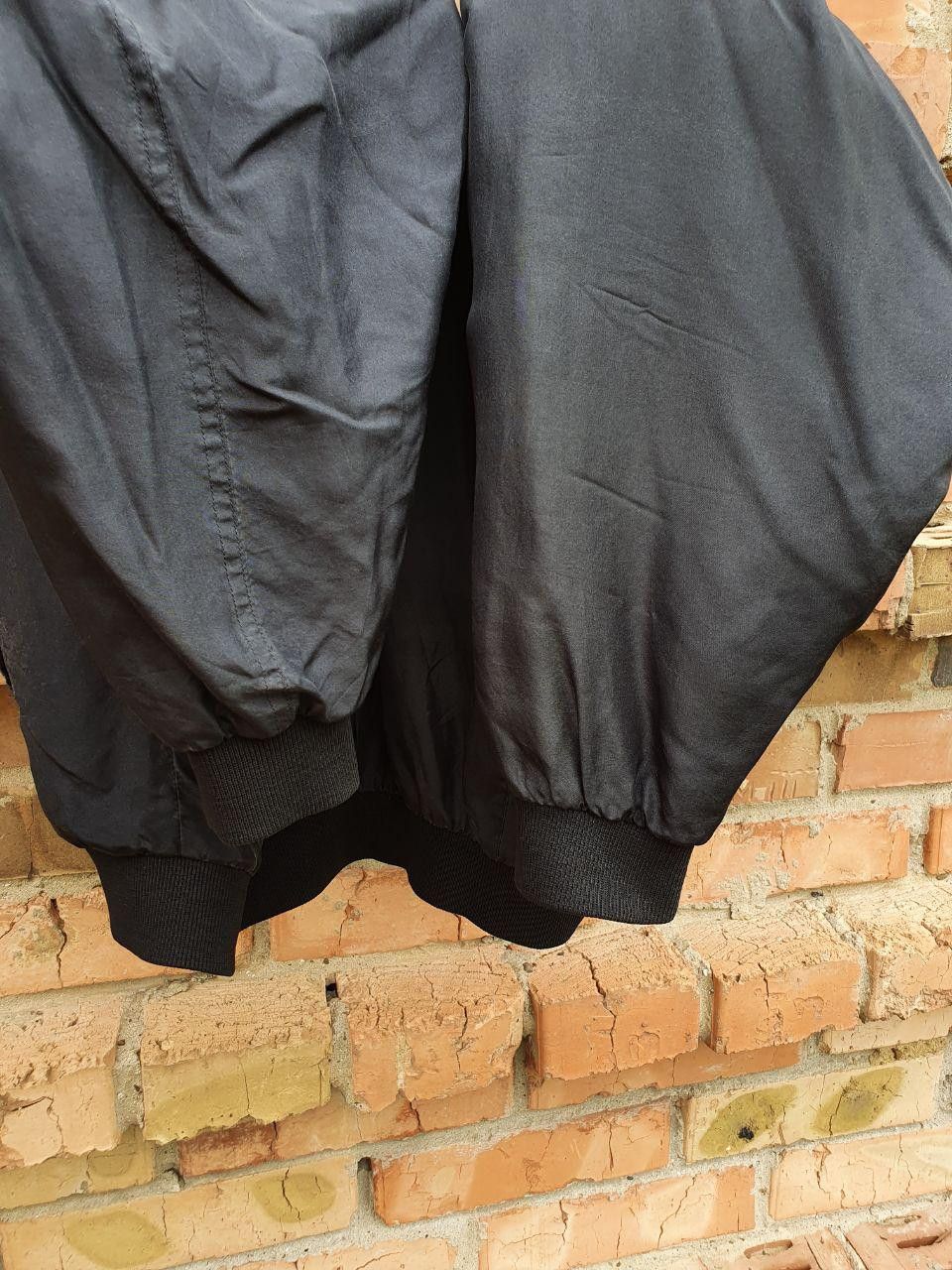 Japanese Brand 80s Silk Bomber Jacket Black On The Brink RICK OWENS Style Size US M / EU 48-50 / 2 - 8 Thumbnail