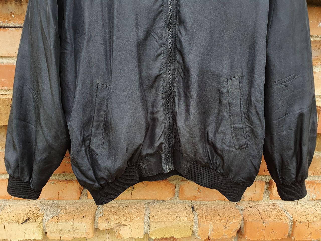Japanese Brand 80s Silk Bomber Jacket Black On The Brink RICK OWENS Style Size US M / EU 48-50 / 2 - 7 Thumbnail
