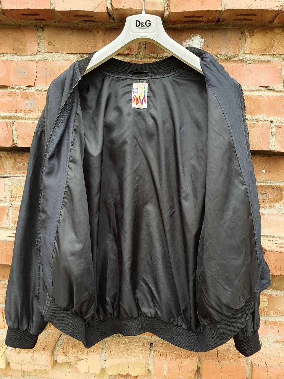 Japanese Brand 80s Silk Bomber Jacket Black On The Brink RICK OWENS Style Size US M / EU 48-50 / 2 - 3 Thumbnail