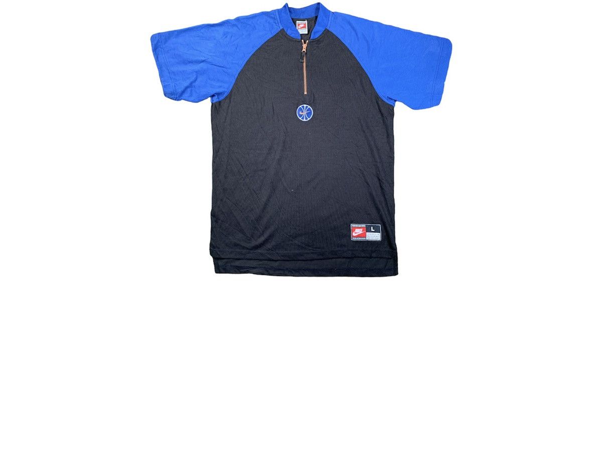 Nike Vintage Nike Basketball Middle Logo Zipper Tee Size US L / EU 52-54 / 3 - 2 Thumbnail