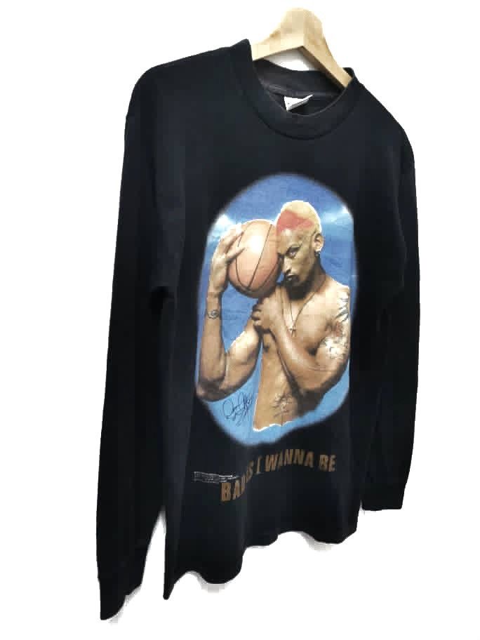 NBA 90s LONG SLEEVE T-SHIRT DENNIS RODMAN Size US M / EU 48-50 / 2 - 3 Thumbnail