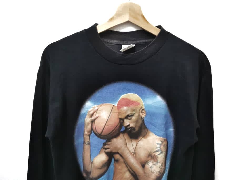 NBA 90s LONG SLEEVE T-SHIRT DENNIS RODMAN Size US M / EU 48-50 / 2 - 4 Thumbnail