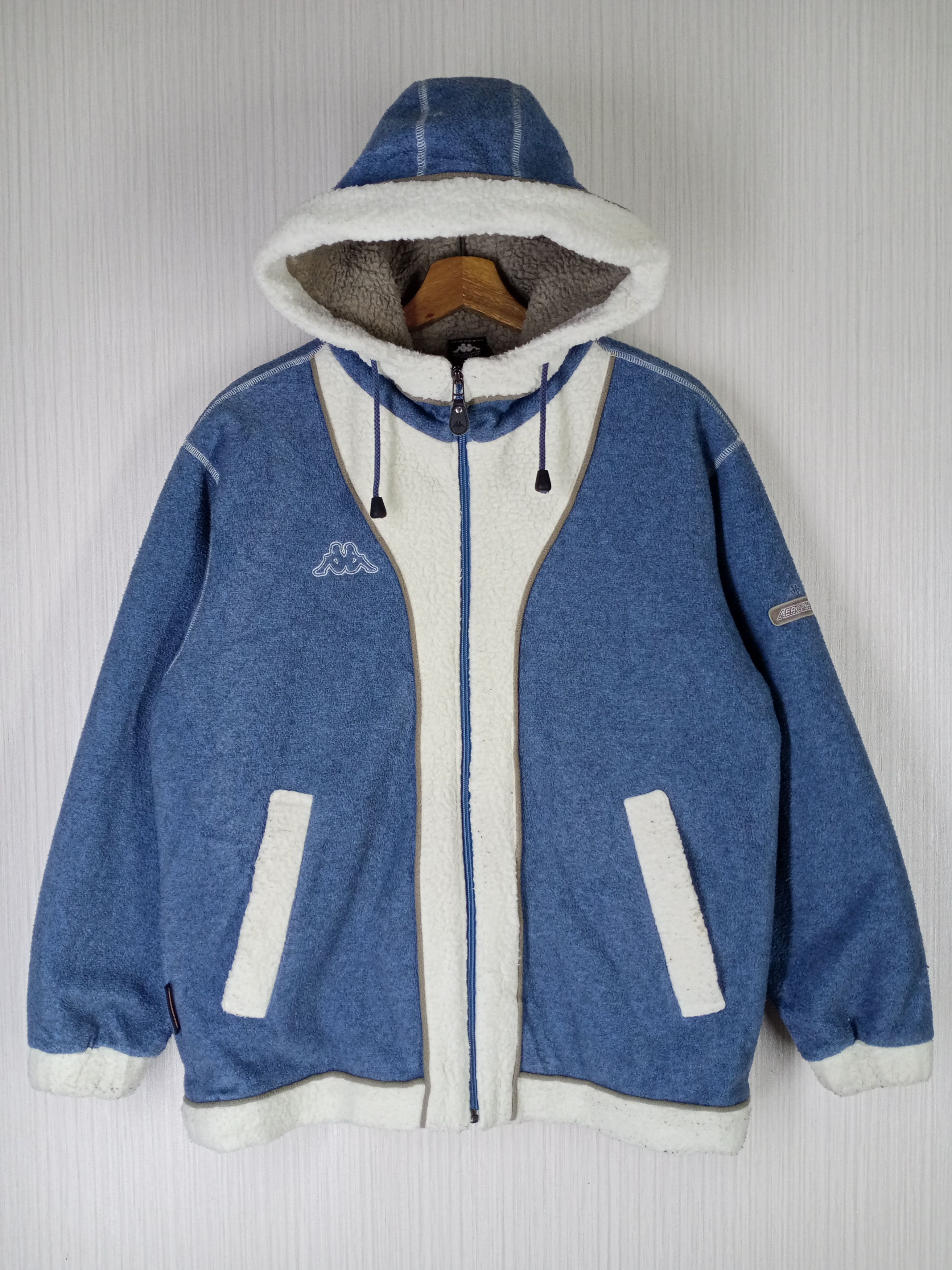 Kappa Vintage Kappa Aerothermo Fleece Hoodie Jacket Size US M / EU 48-50 / 2 - 1 Thumbnail