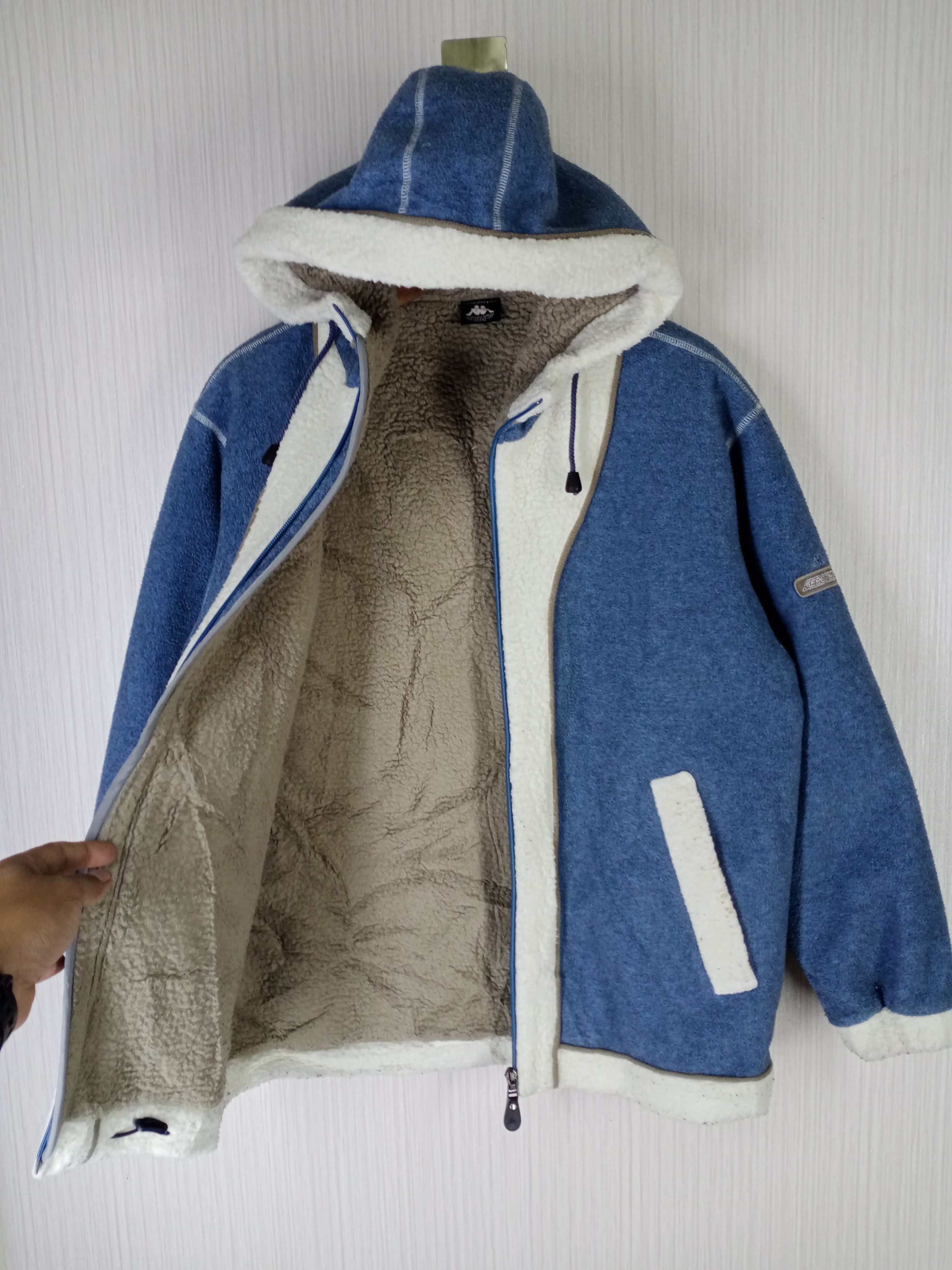 Kappa Vintage Kappa Aerothermo Fleece Hoodie Jacket Size US M / EU 48-50 / 2 - 5 Thumbnail