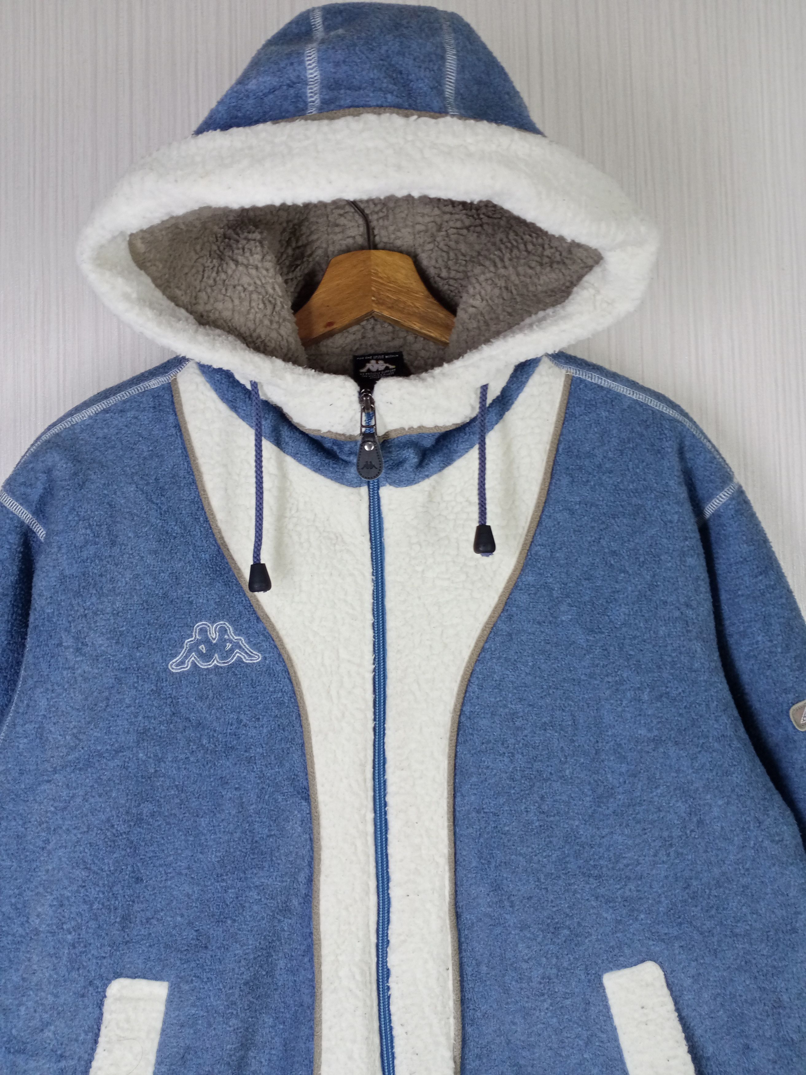 Kappa Vintage Kappa Aerothermo Fleece Hoodie Jacket Size US M / EU 48-50 / 2 - 2 Thumbnail