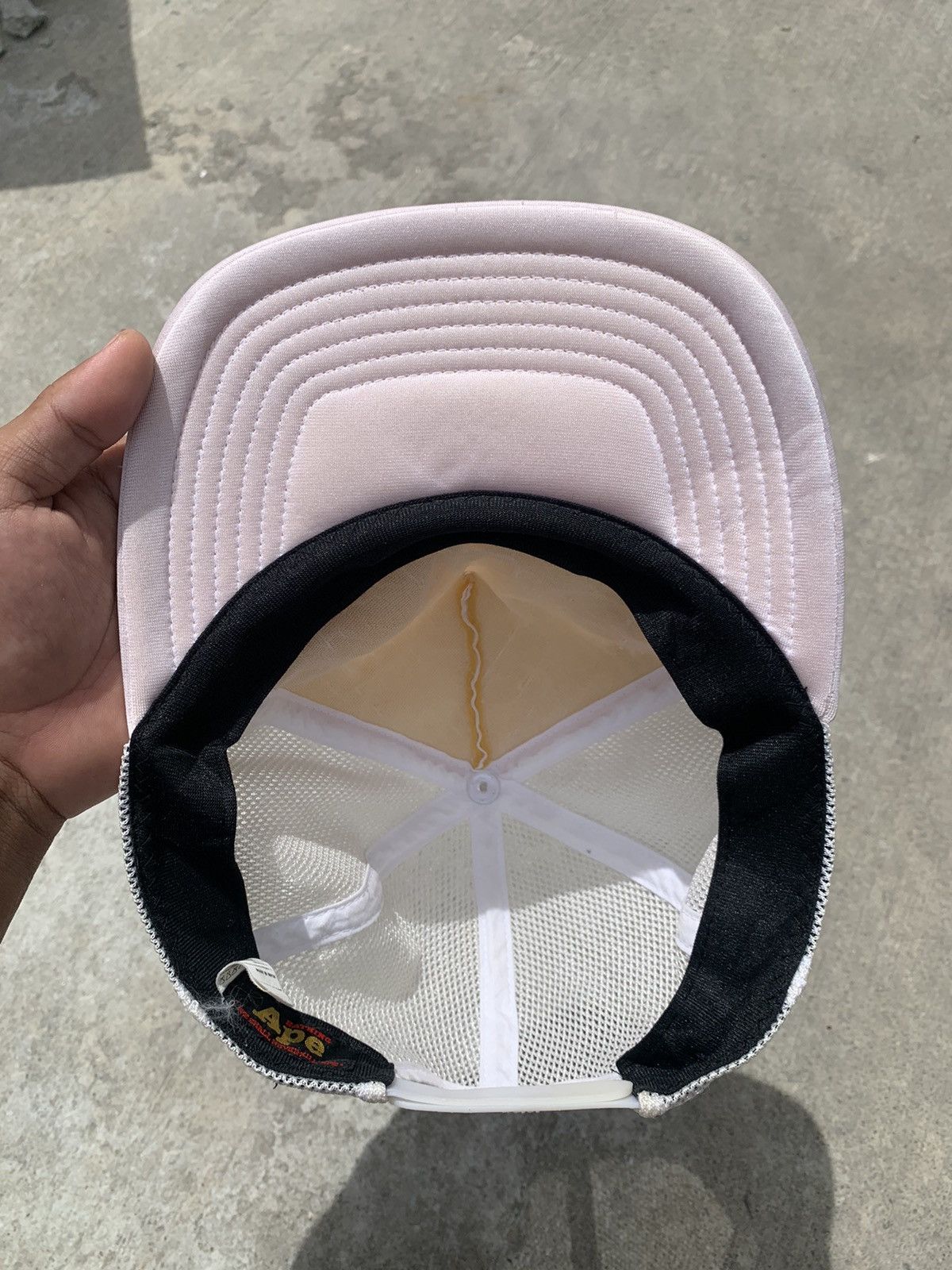 Bape vintage 2000's bape big logo spellout trucker cap hats Size ONE SIZE - 9 Thumbnail