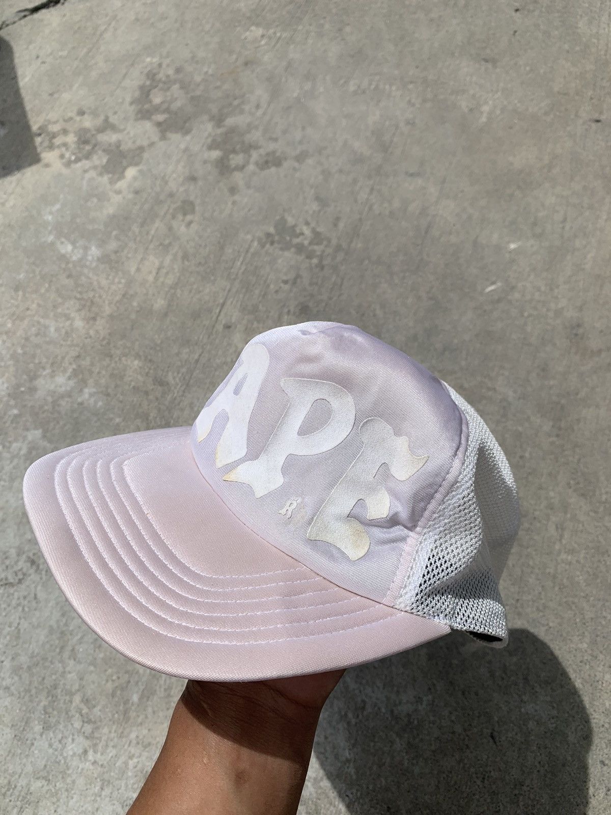 Bape vintage 2000's bape big logo spellout trucker cap hats Size ONE SIZE - 7 Thumbnail