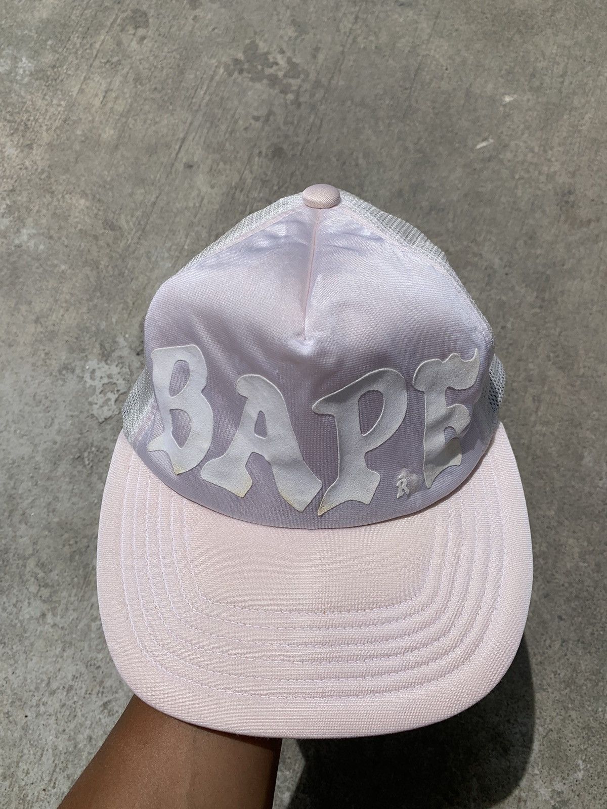 Bape vintage 2000's bape big logo spellout trucker cap hats Size ONE SIZE - 2 Thumbnail