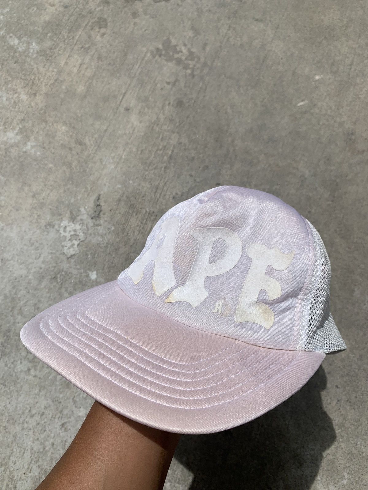 Bape vintage 2000's bape big logo spellout trucker cap hats Size ONE SIZE - 5 Thumbnail