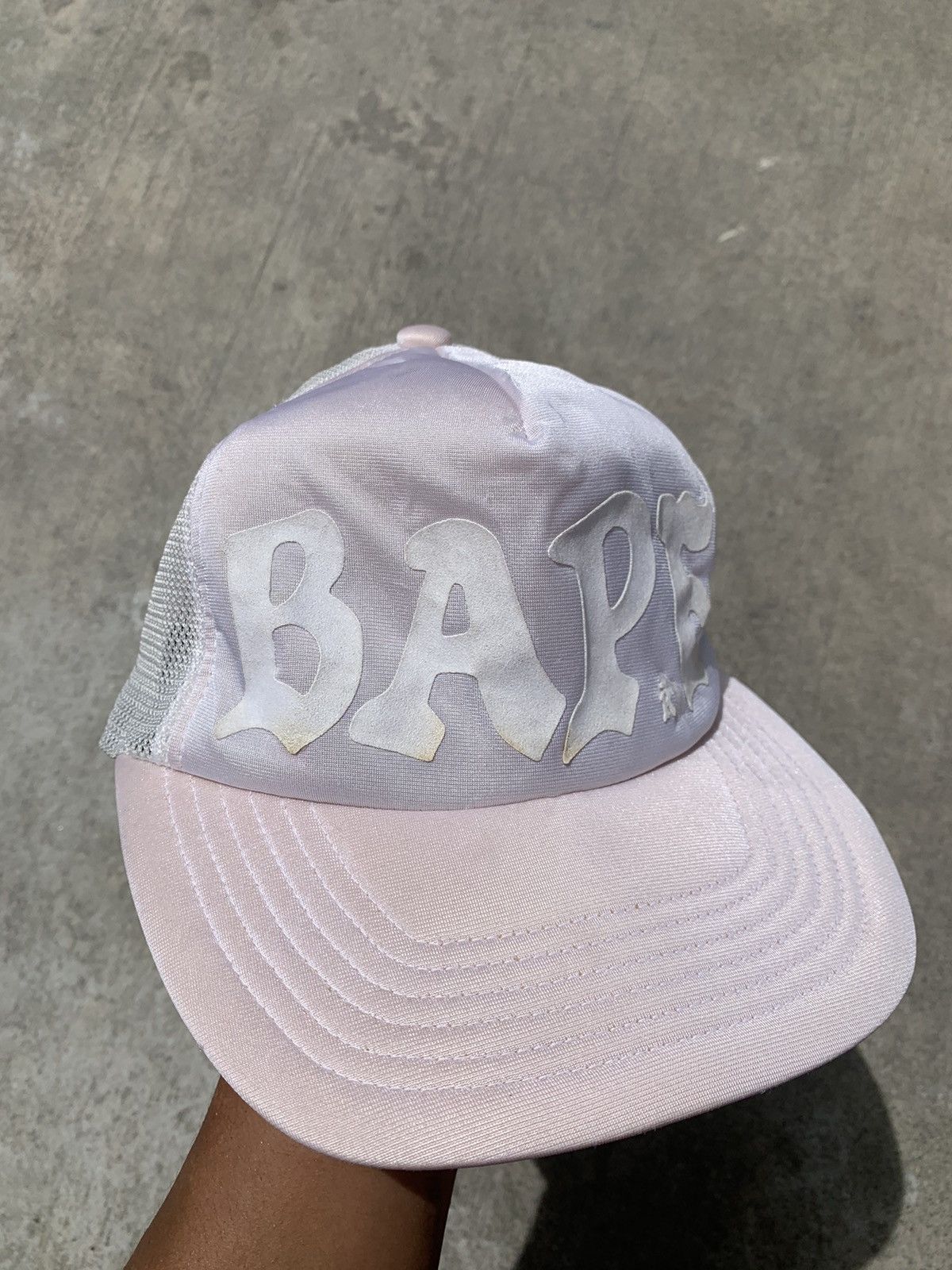 Bape vintage 2000's bape big logo spellout trucker cap hats Size ONE SIZE - 3 Thumbnail