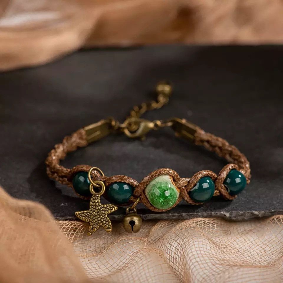 Handmade × Jewelry Handmade Ceramic Beads Bracelet Size ONE SIZE - 1 Thumbnail