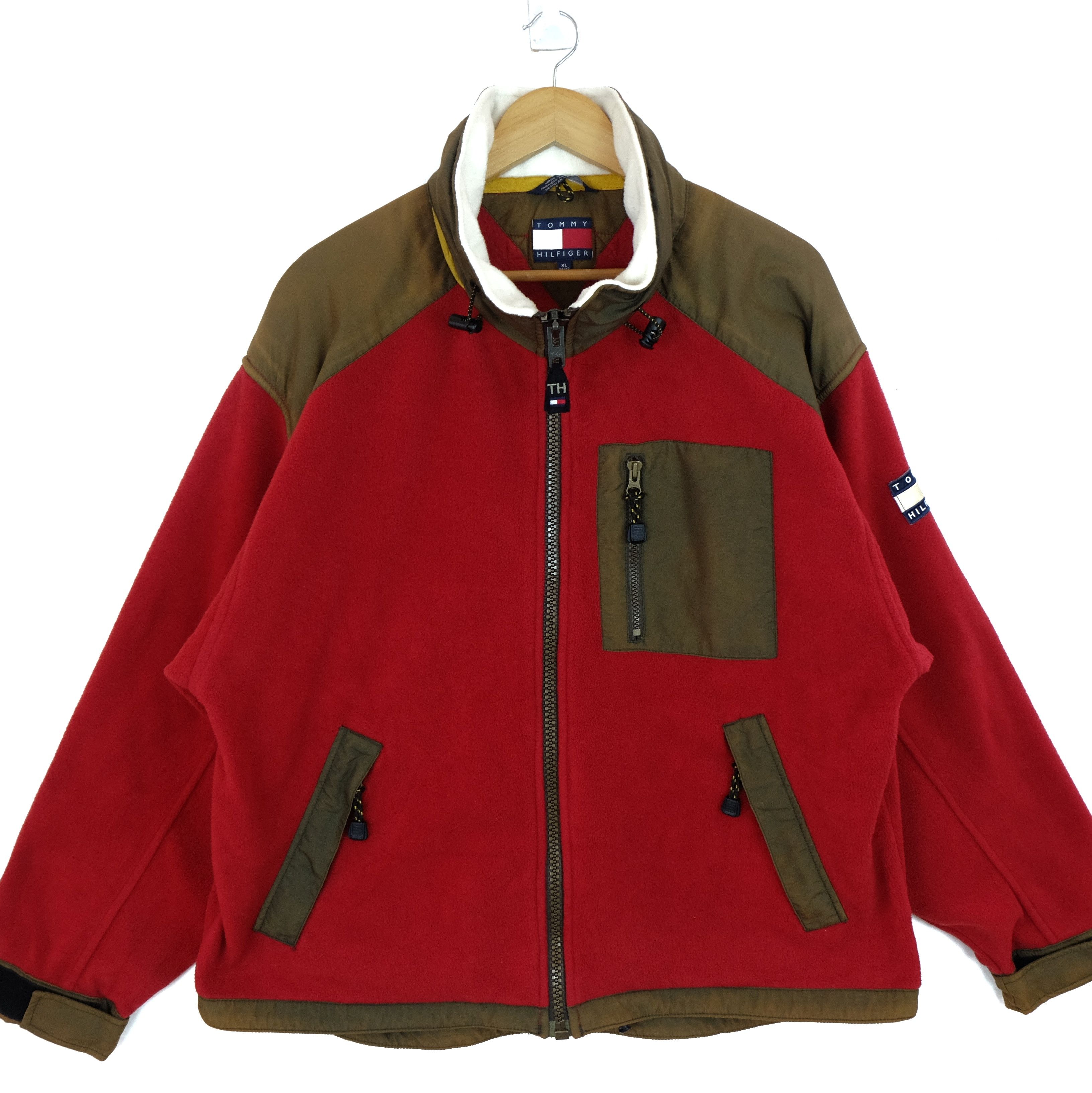 Tommy Hilfiger × Vintage Vintage 90's TOMMY HILFIGER Outdoor Sherpa Fleece Jacket Size US XL / EU 56 / 4 - 2 Thumbnail