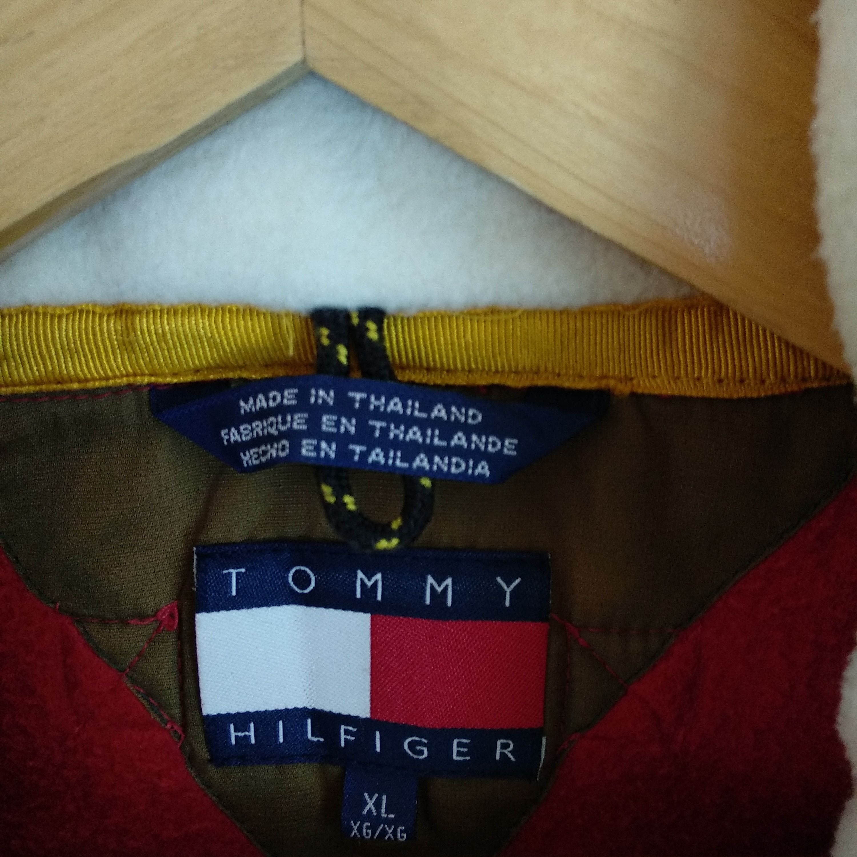 Tommy Hilfiger × Vintage Vintage 90's TOMMY HILFIGER Outdoor Sherpa Fleece Jacket Size US XL / EU 56 / 4 - 18 Thumbnail